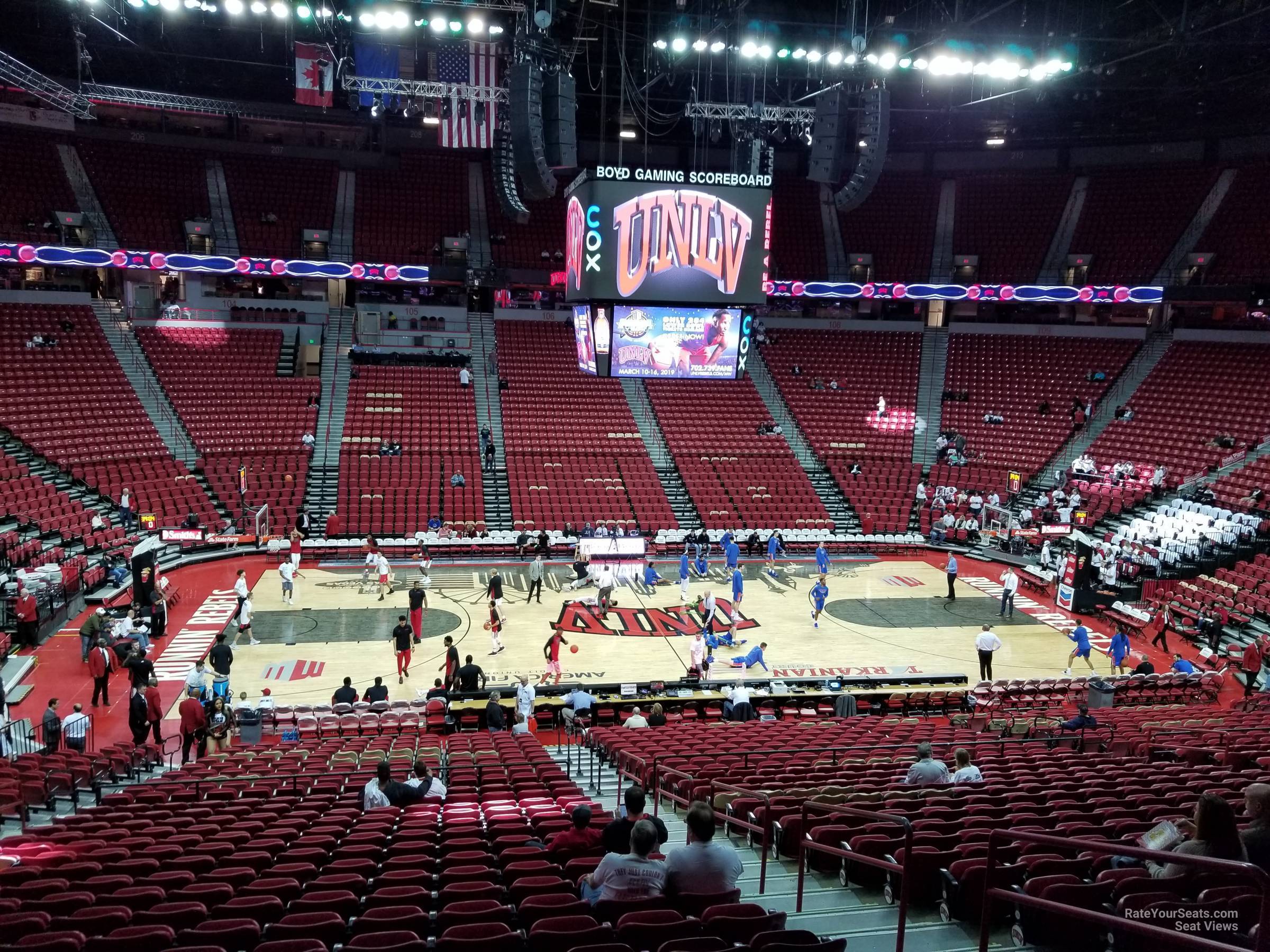 Thomas and Mack Center Section 118 - RateYourSeats.com