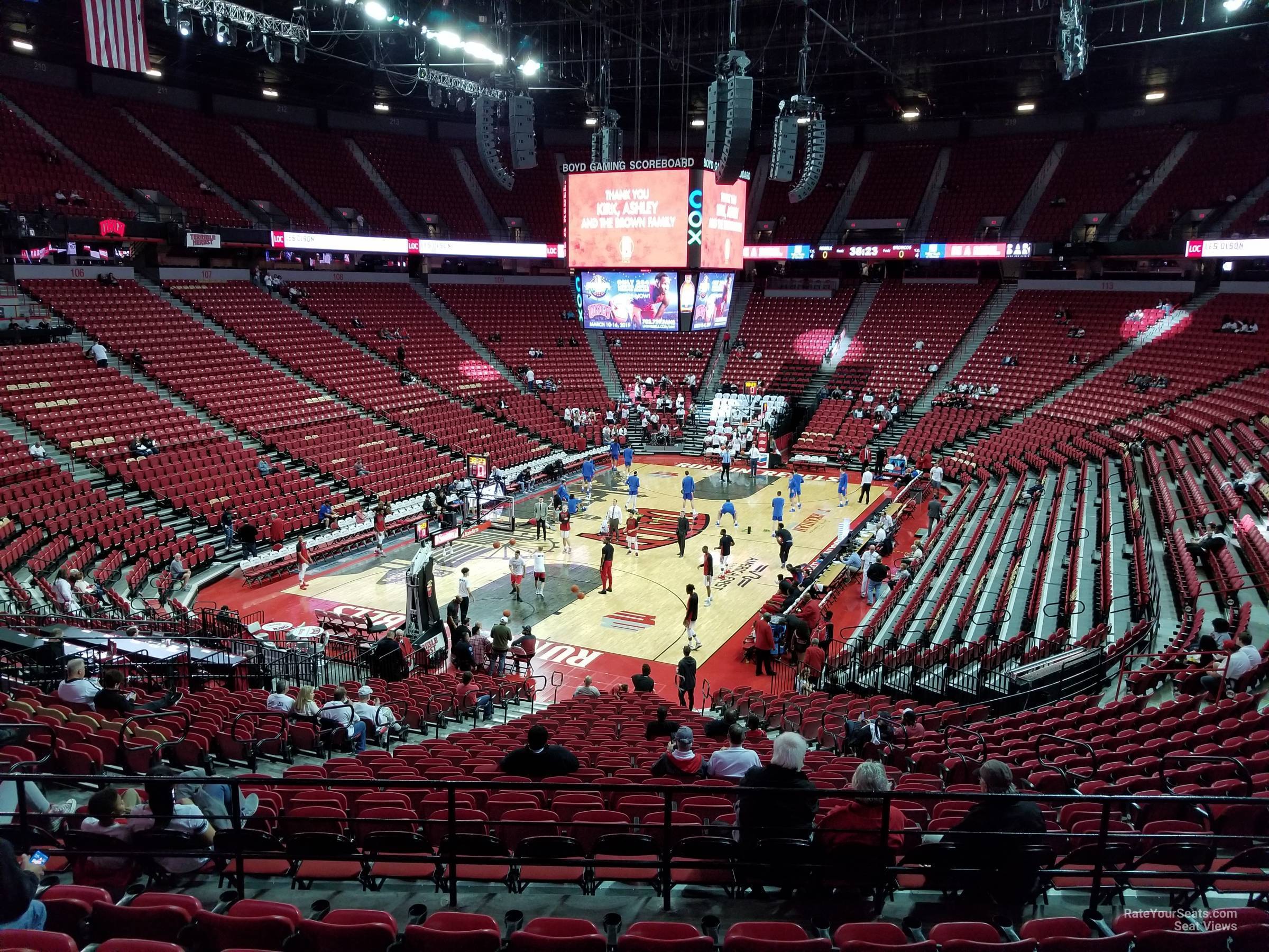 Thomas and Mack Center Section 121 - RateYourSeats.com