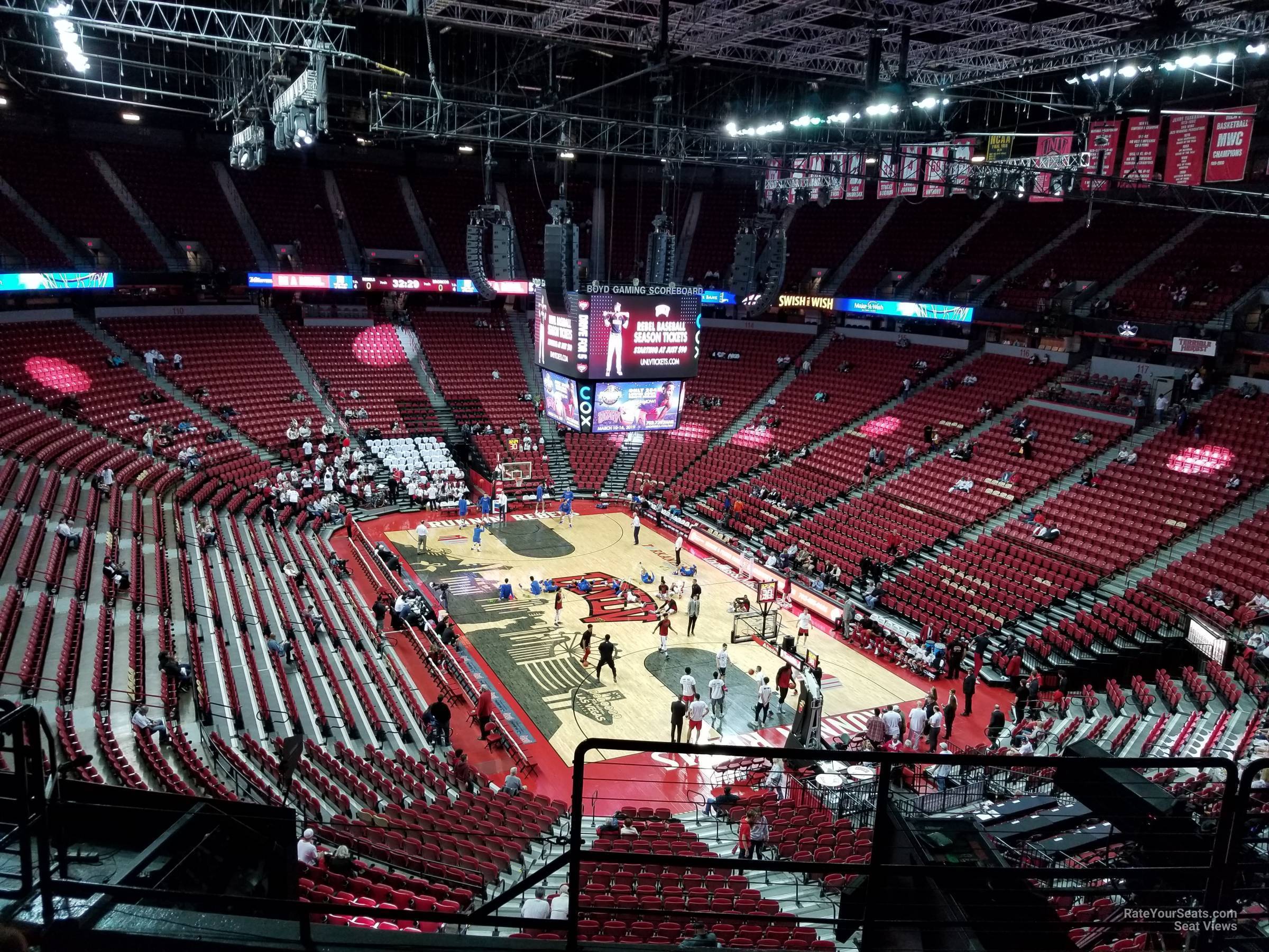 Thomas And Mack Center Seating Chart Nfr