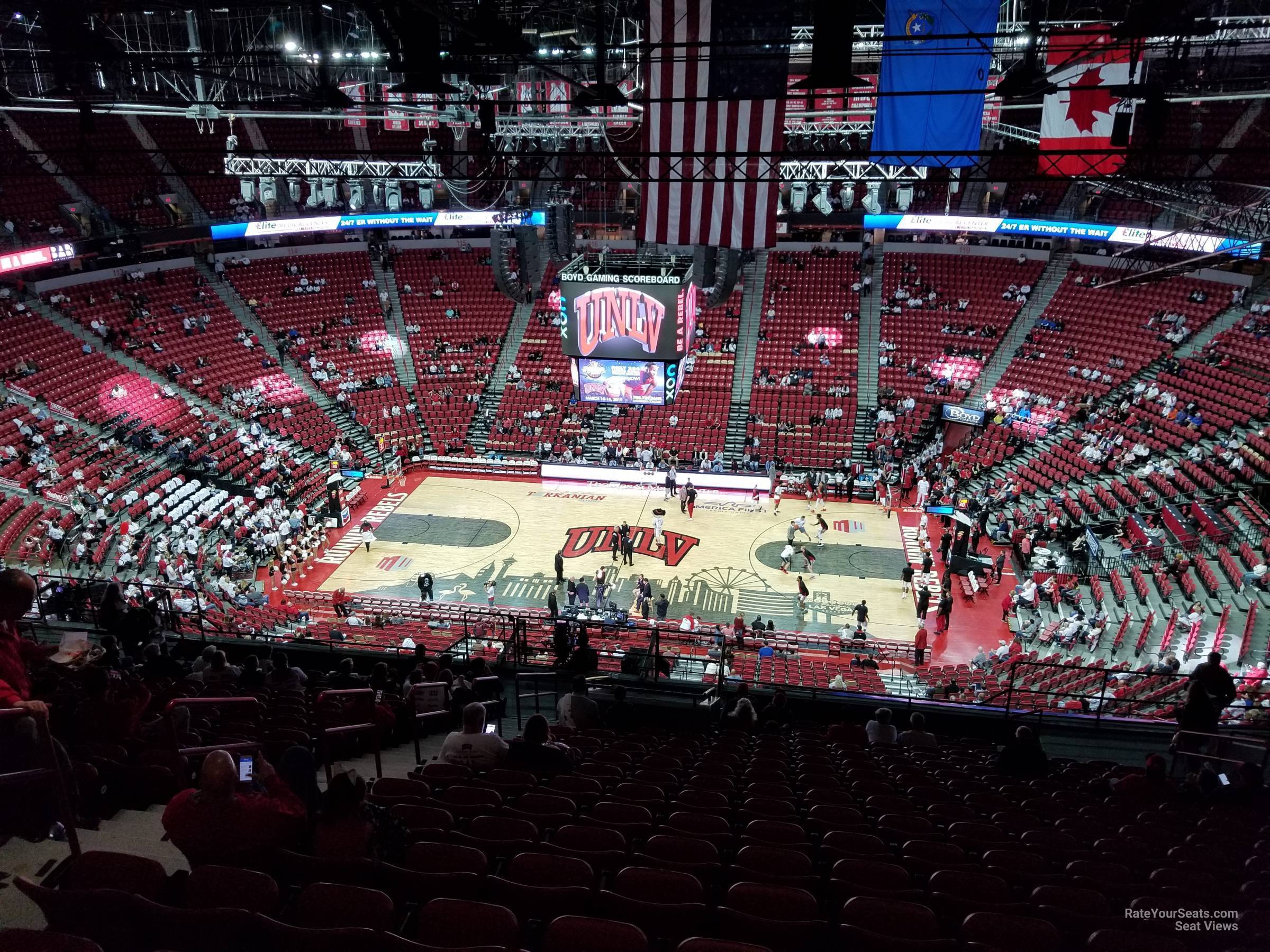 Thomas and Mack Center Section 208 - RateYourSeats.com