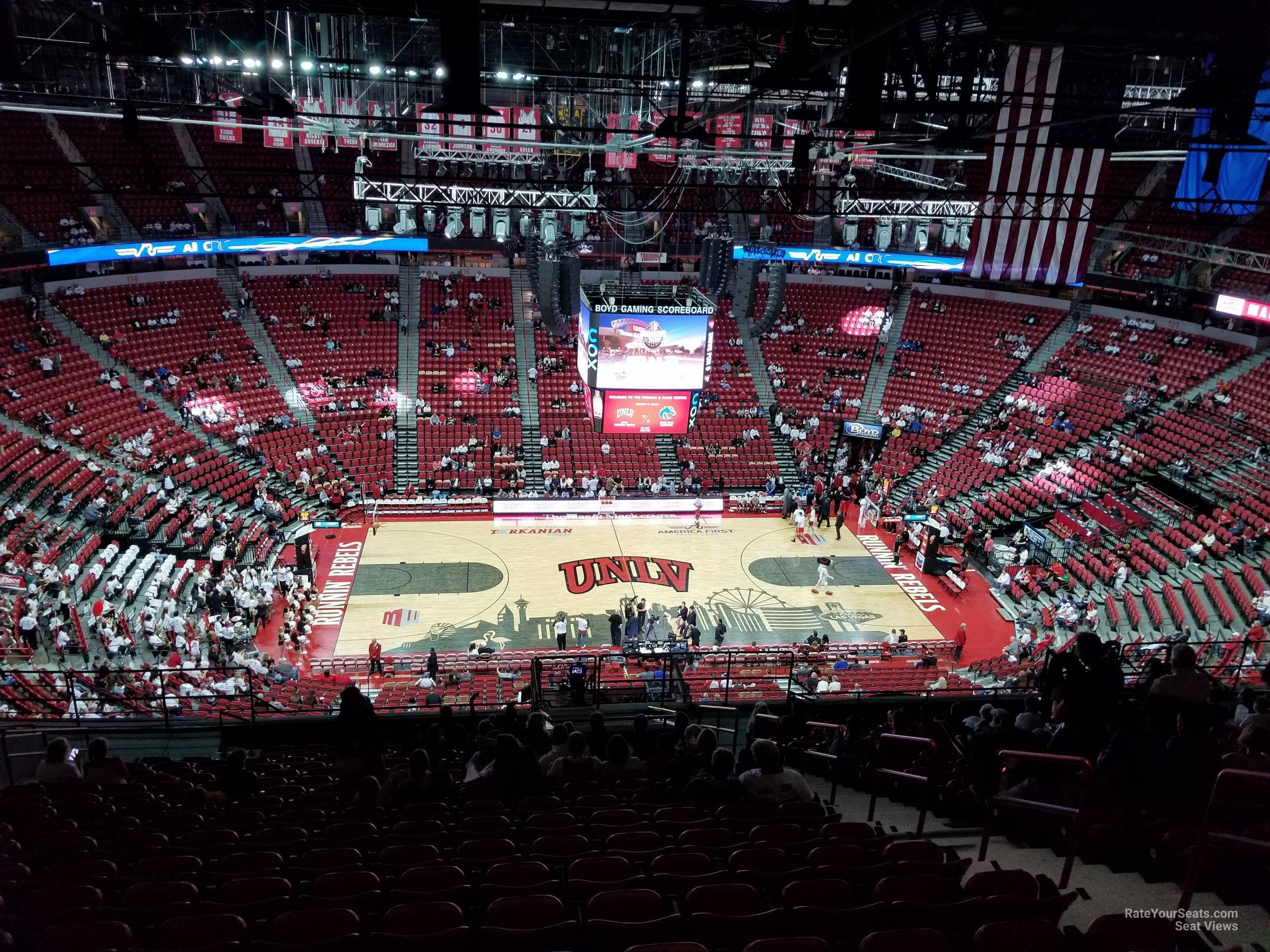 Thomas and Mack Center Section 210 - RateYourSeats.com