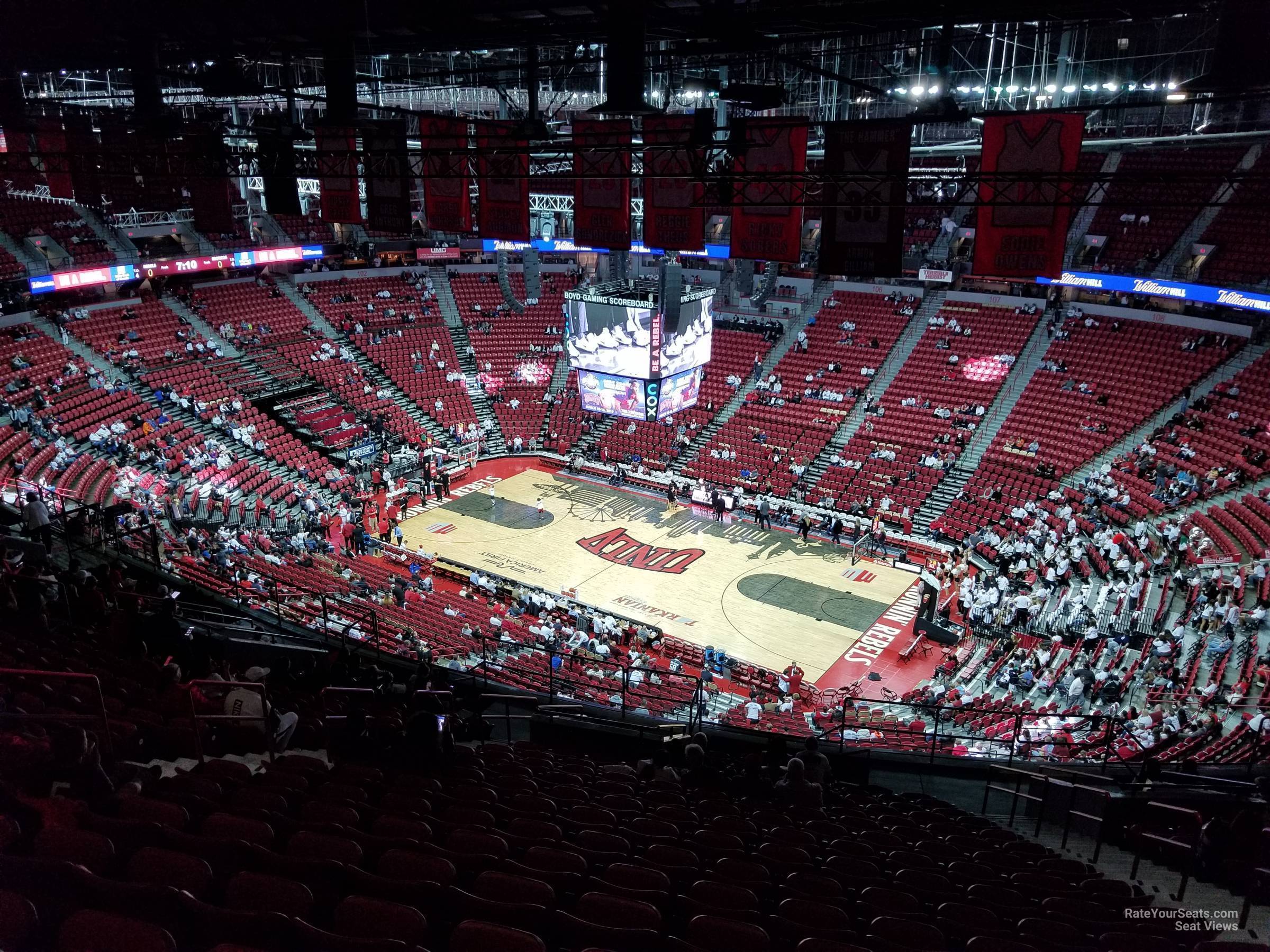 Thomas & Mack Center Seating Chart