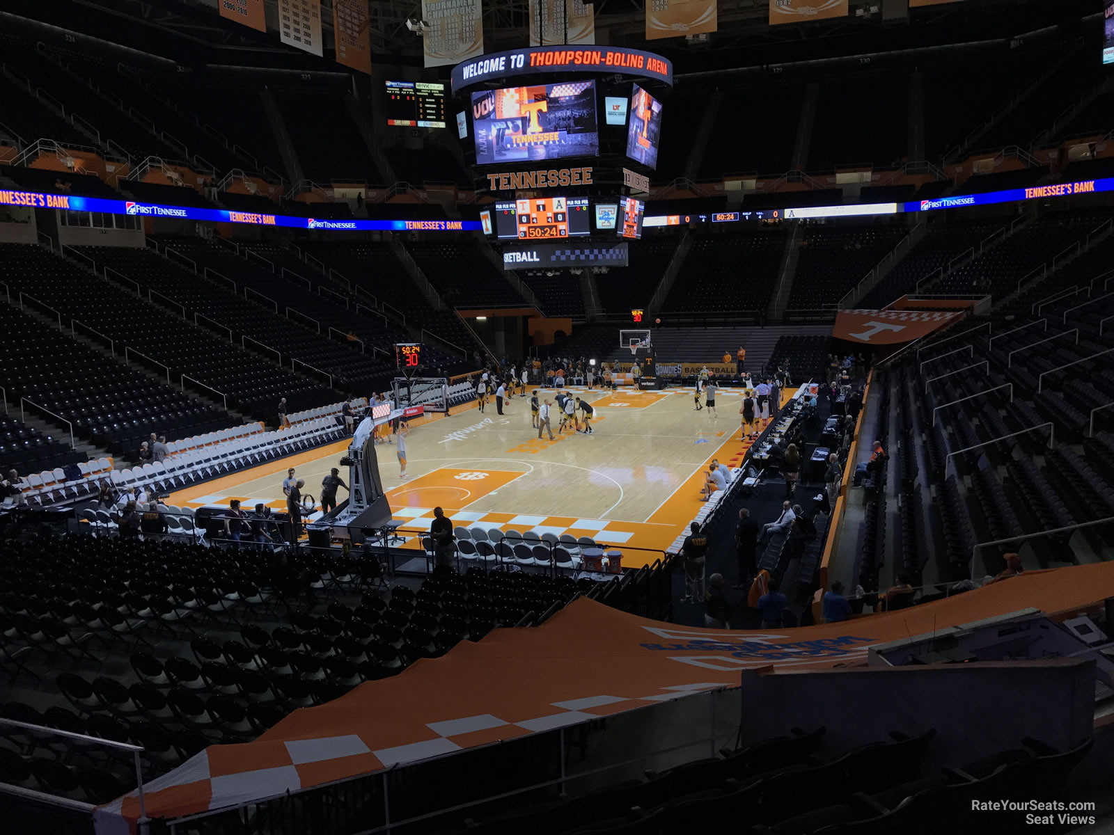 section 111, row 17 seat view  - thompson-boling arena