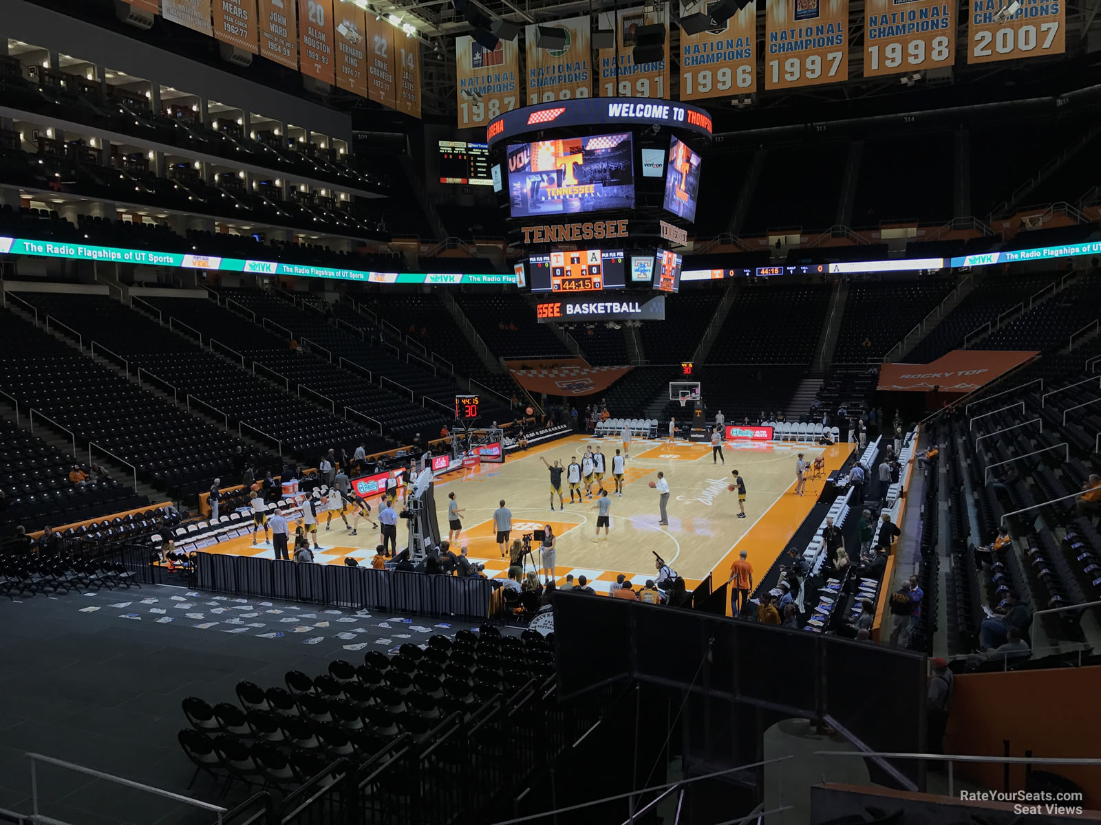 section 127, row 17 seat view  - thompson-boling arena