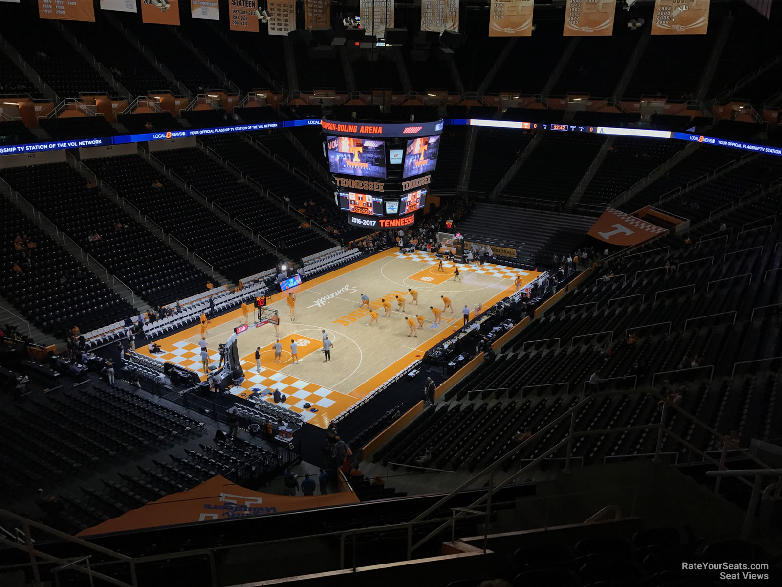 section 310, row 7 seat view  - thompson-boling arena