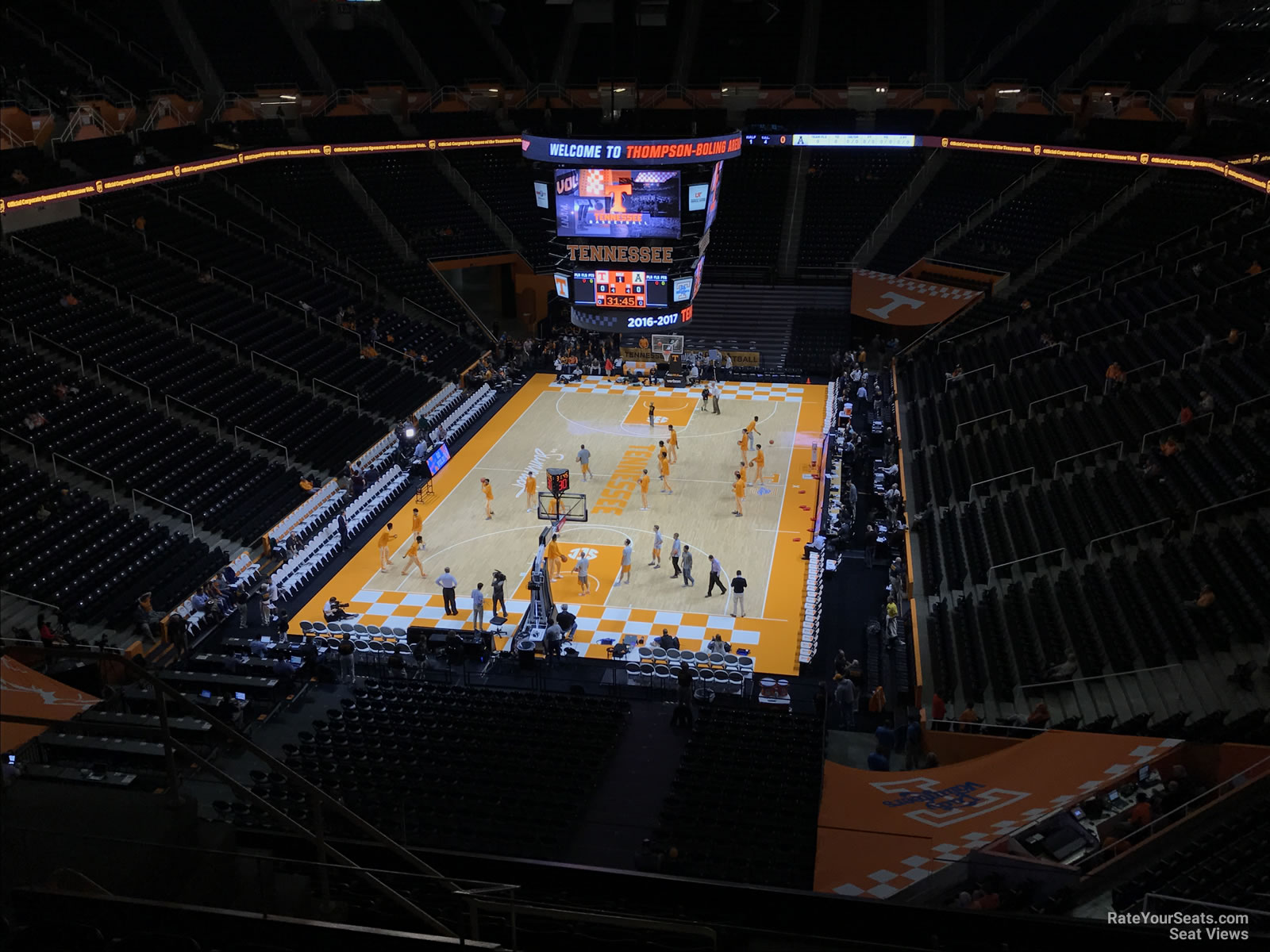 section 312, row 7 seat view  - thompson-boling arena