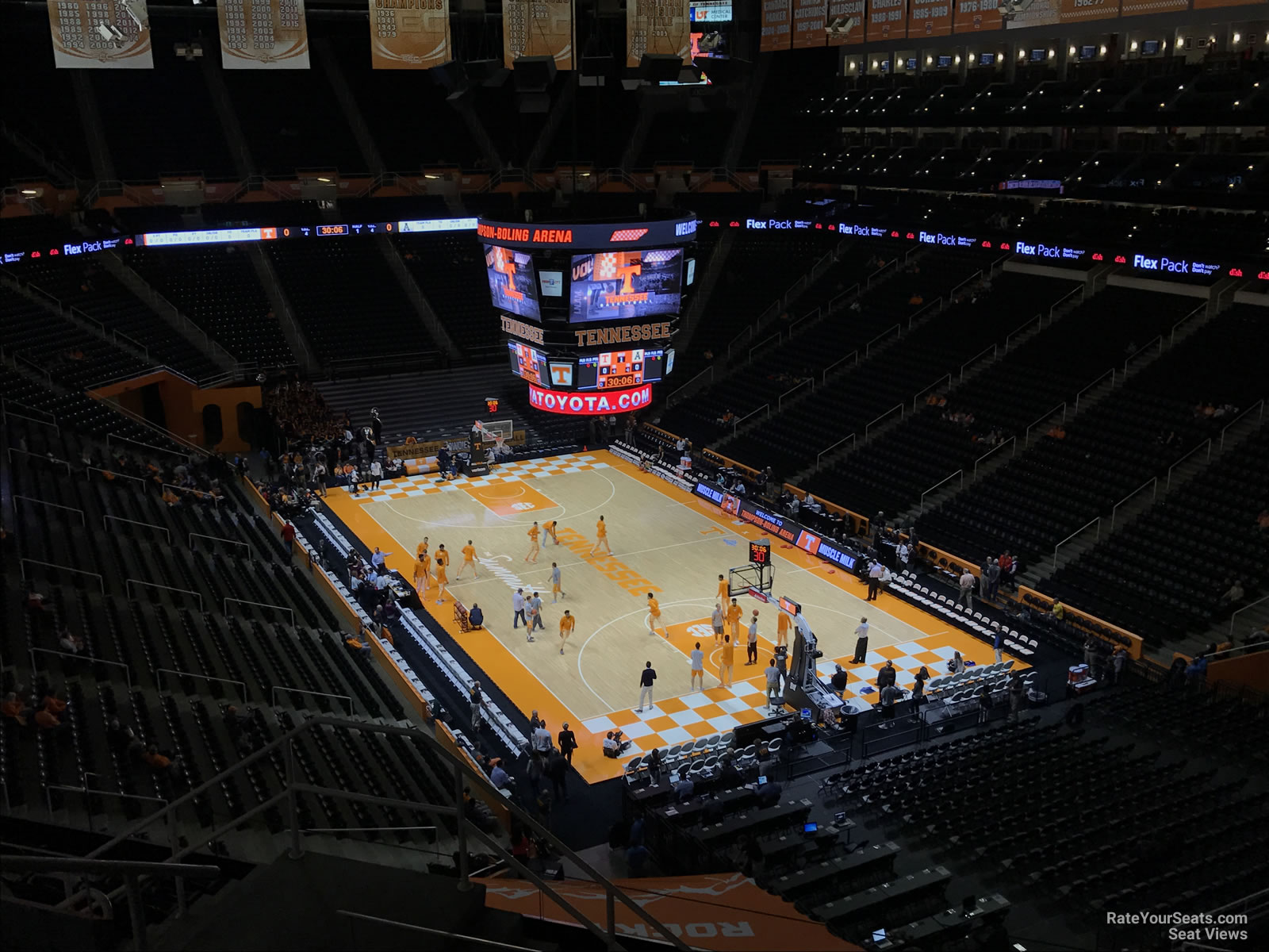 section 315, row 7 seat view  - thompson-boling arena