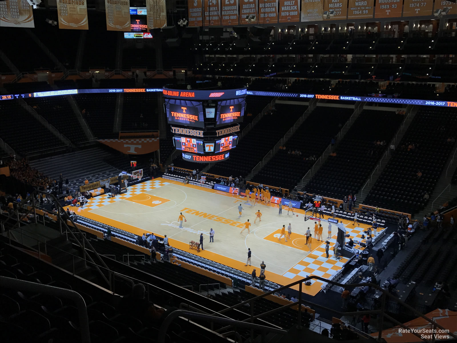 section 317a, row 7 seat view  - thompson-boling arena