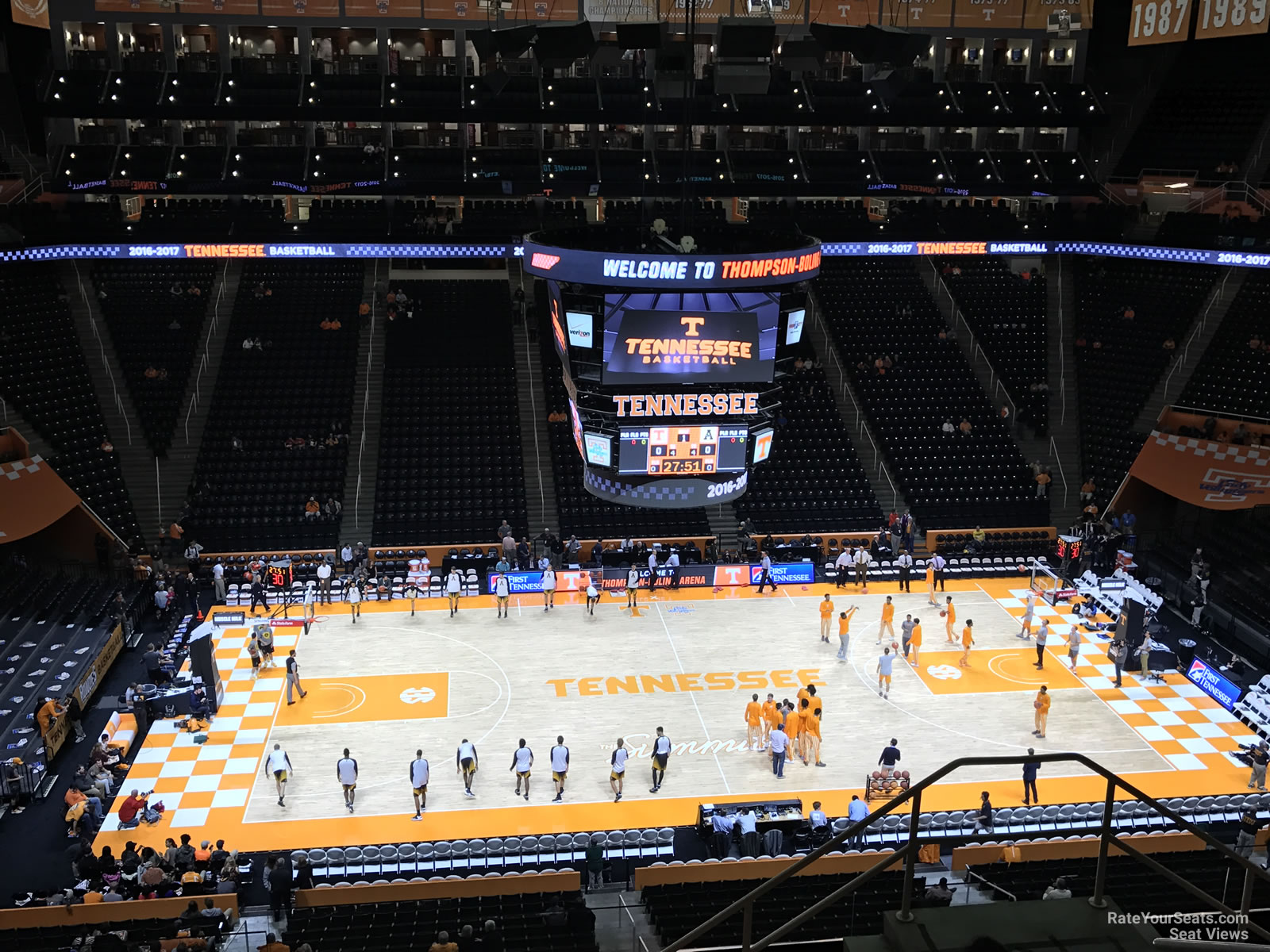 section 322, row 7 seat view  - thompson-boling arena