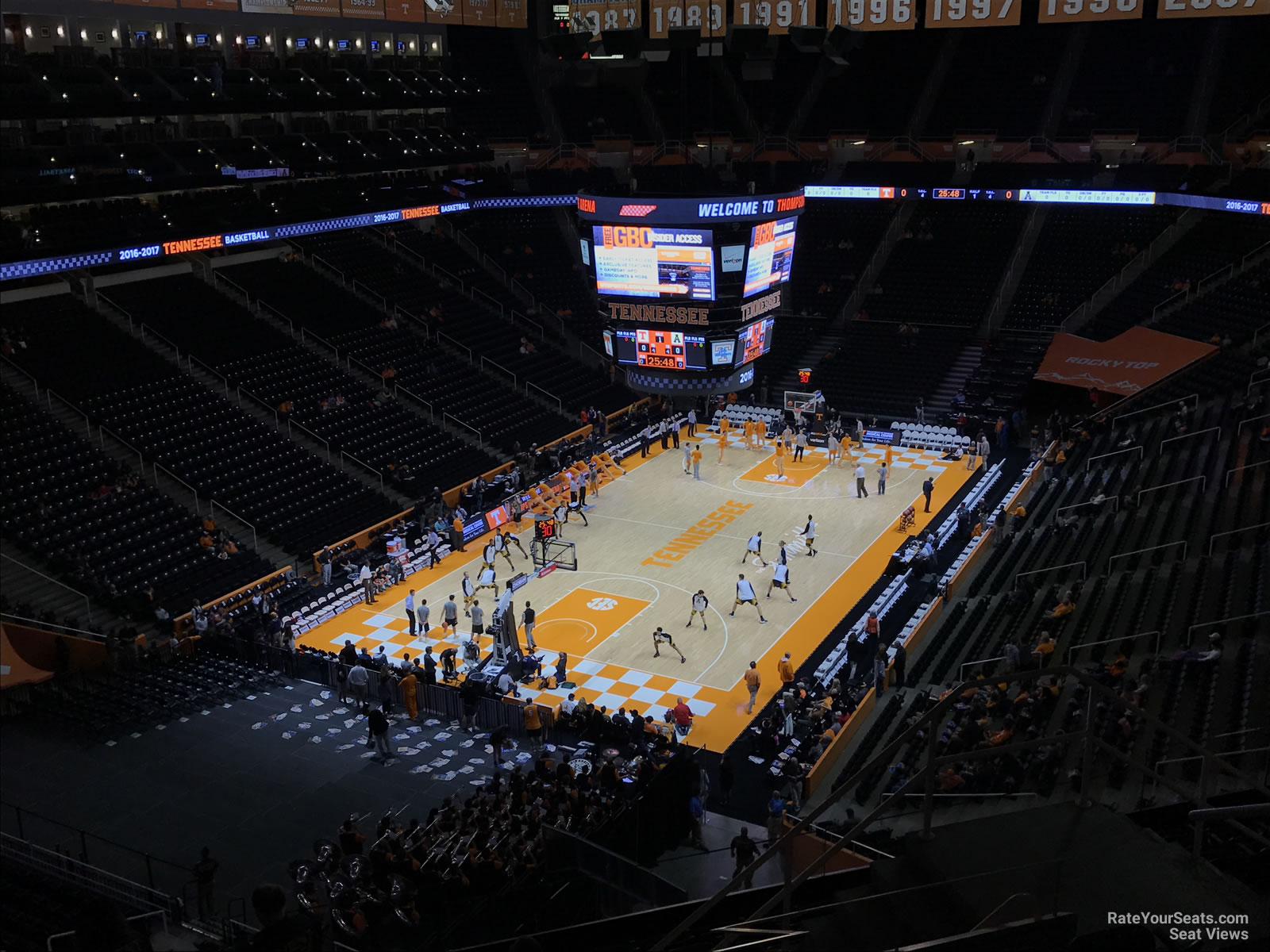 section 327, row 7 seat view  - thompson-boling arena