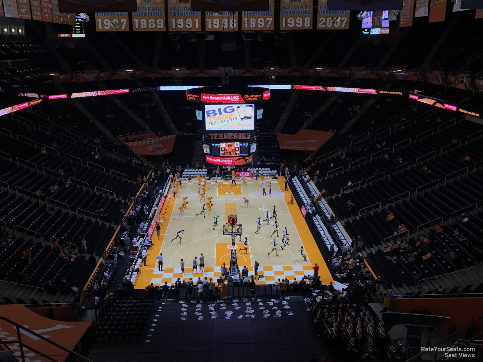 section 329, row 7 seat view  - thompson-boling arena