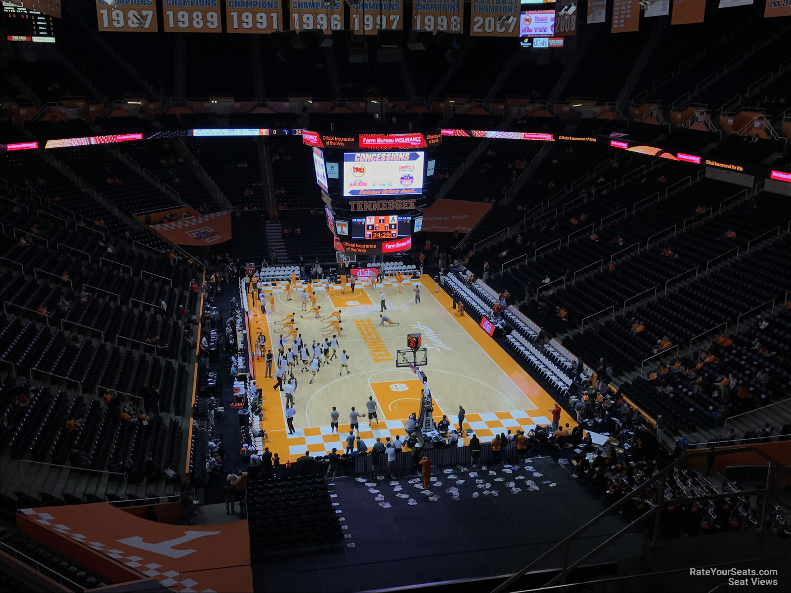section 330, row 7 seat view  - thompson-boling arena
