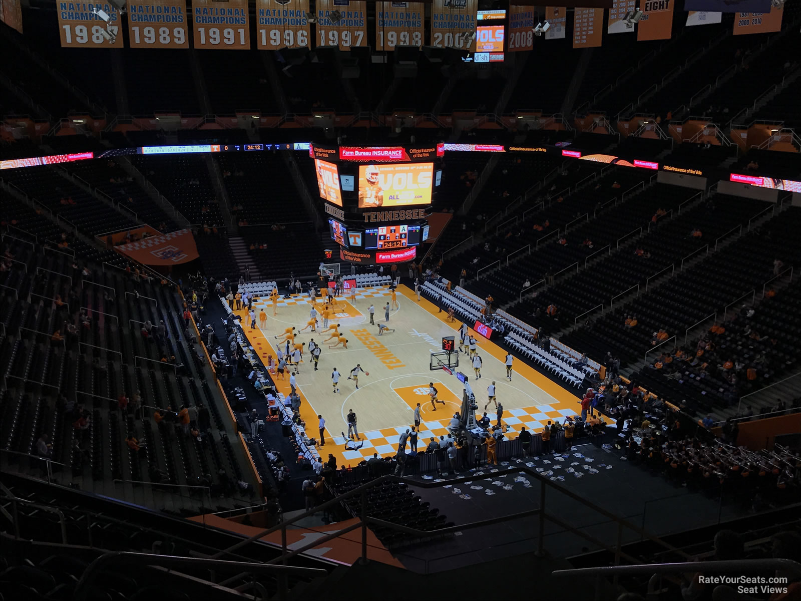 section 331a, row 7 seat view  - thompson-boling arena