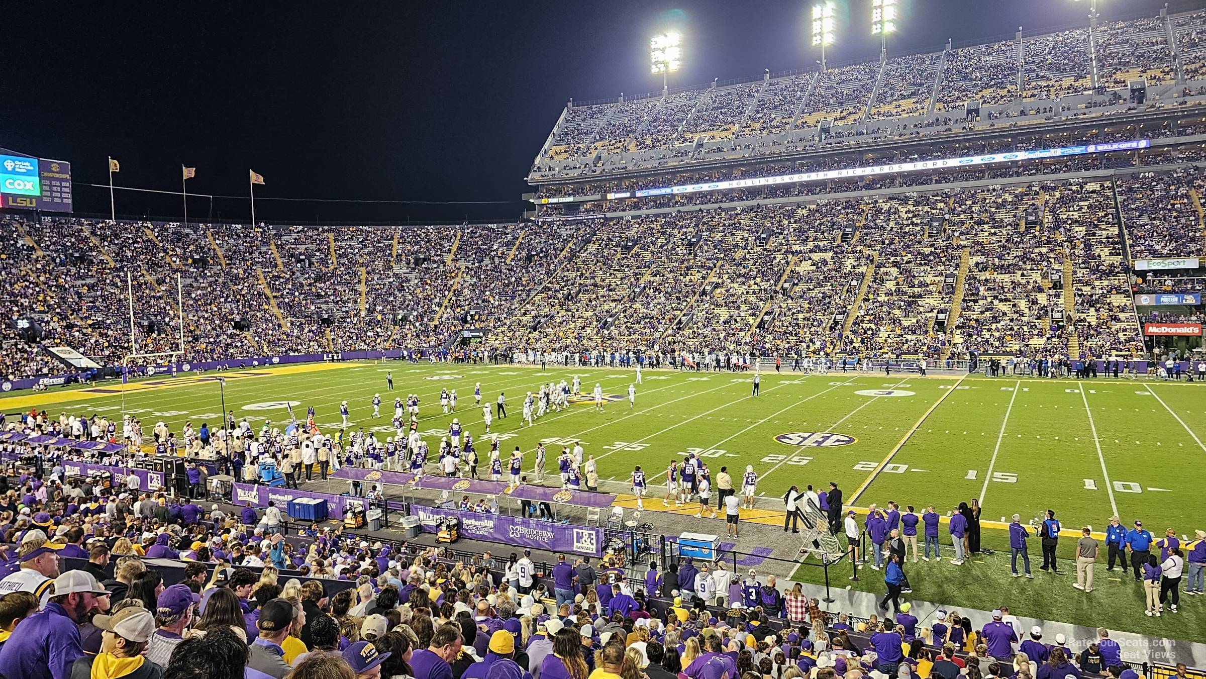 section 101, row 26 seat view  - tiger stadium
