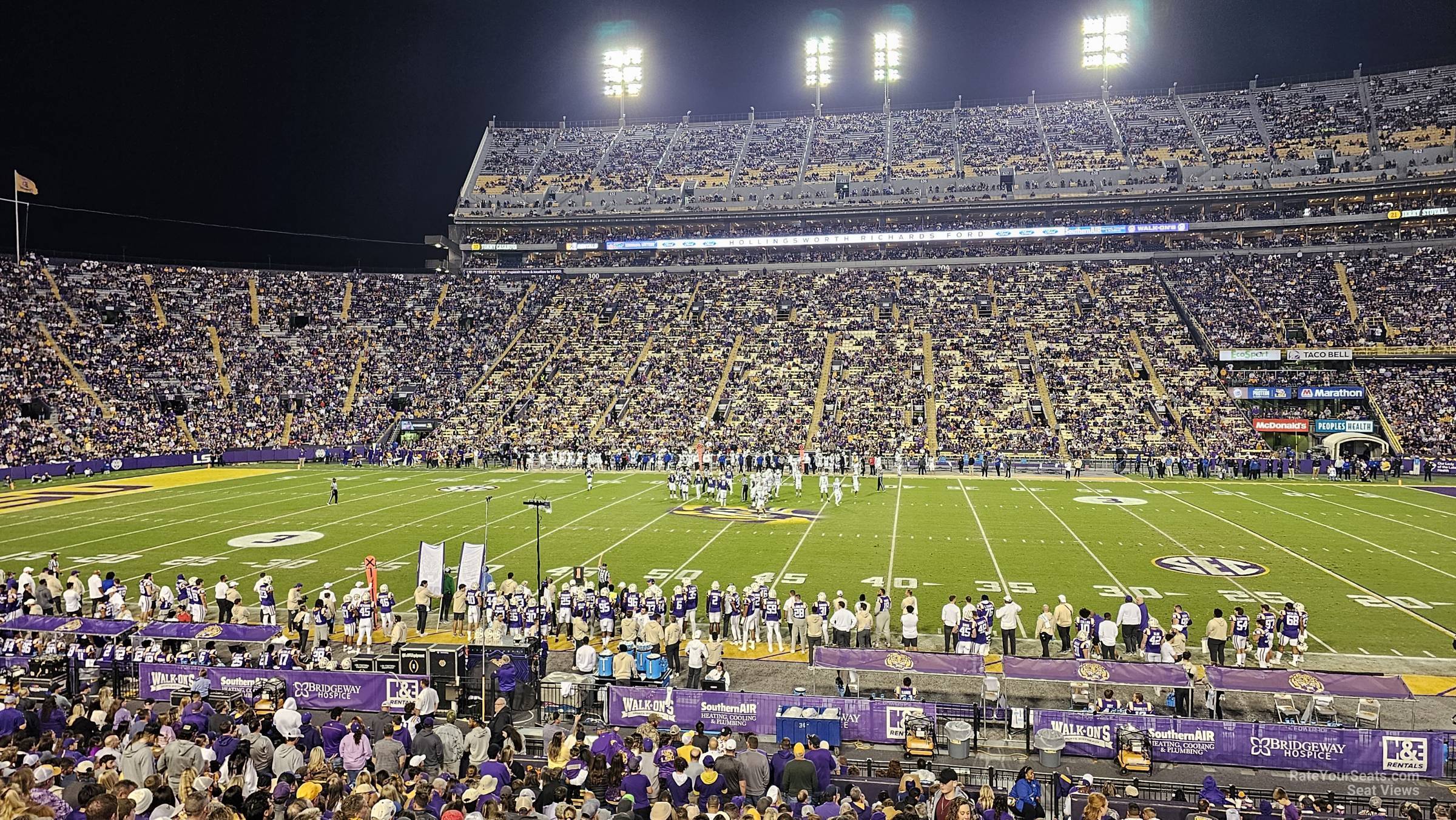 section 103, row 26 seat view  - tiger stadium