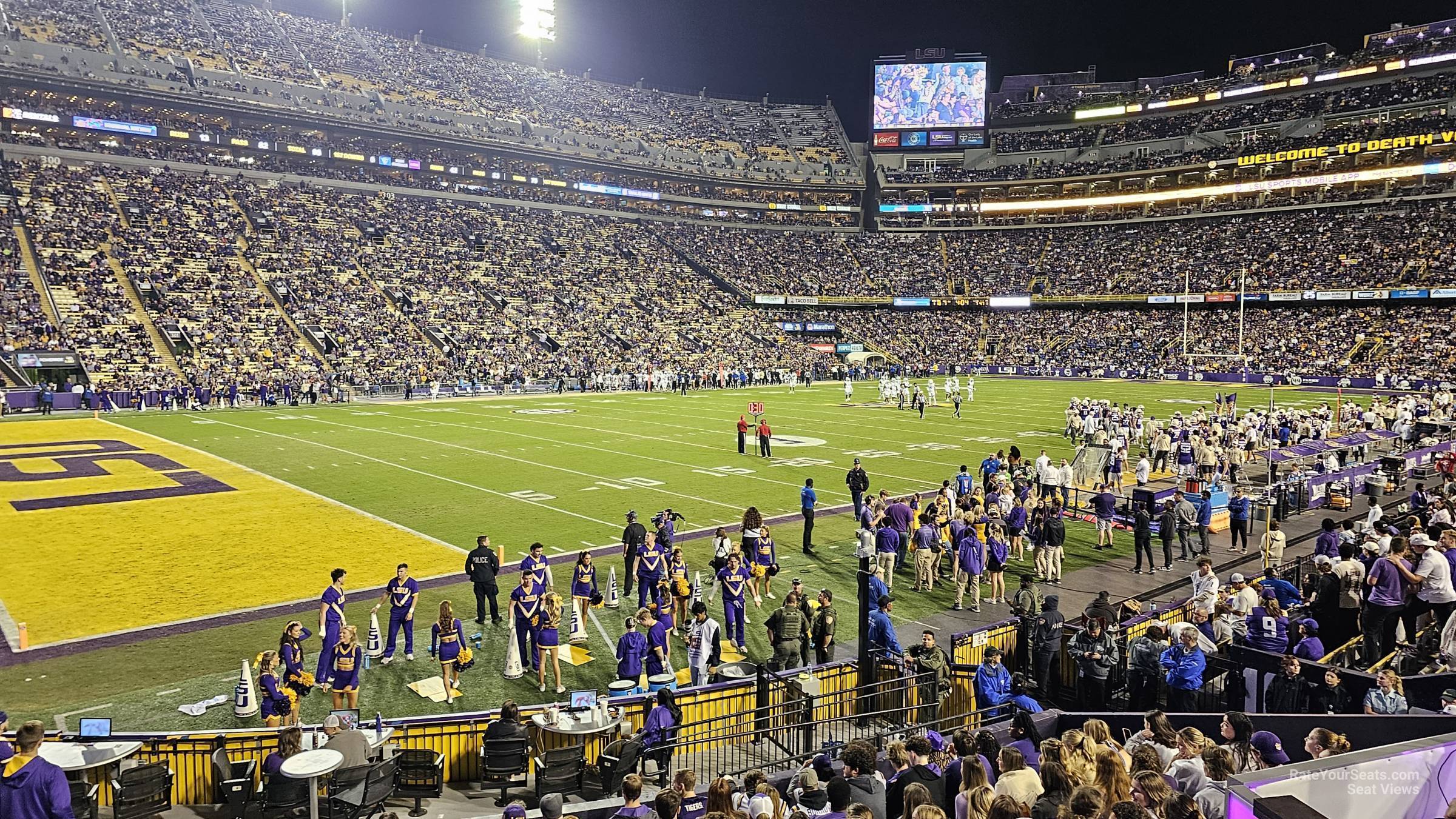 section 201, row 13 seat view  - tiger stadium