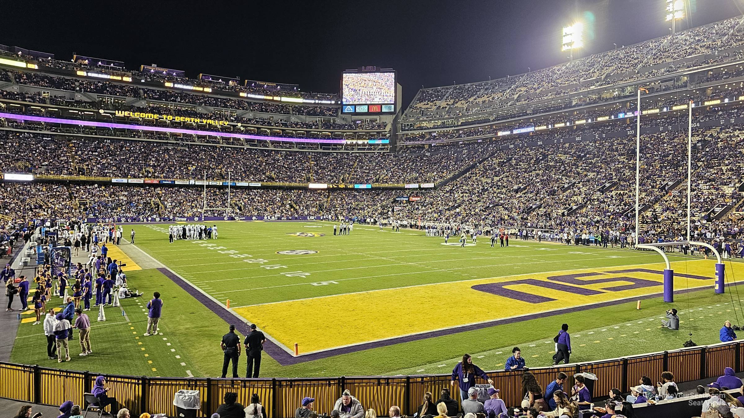 section 208, row 13 seat view  - tiger stadium