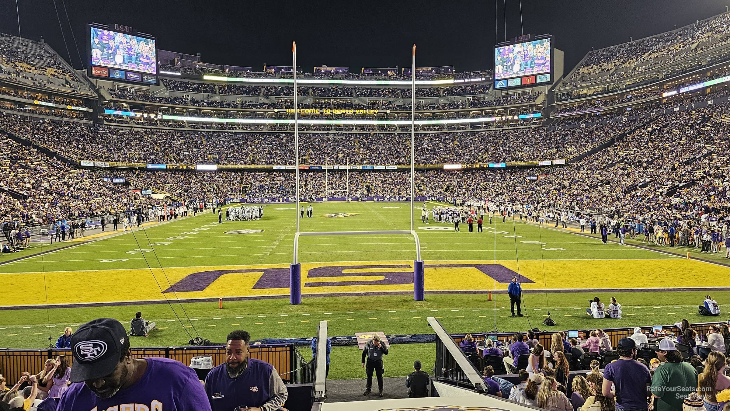 section 216, row 1 seat view  - tiger stadium
