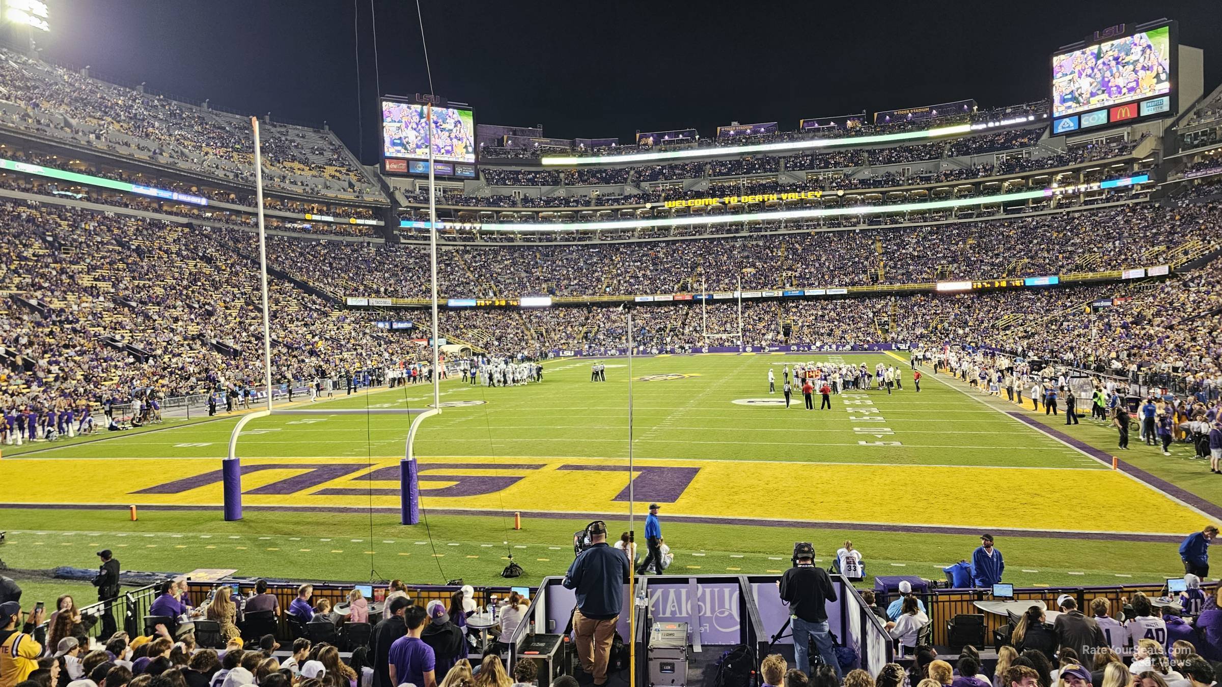 section 217, row 1 seat view  - tiger stadium