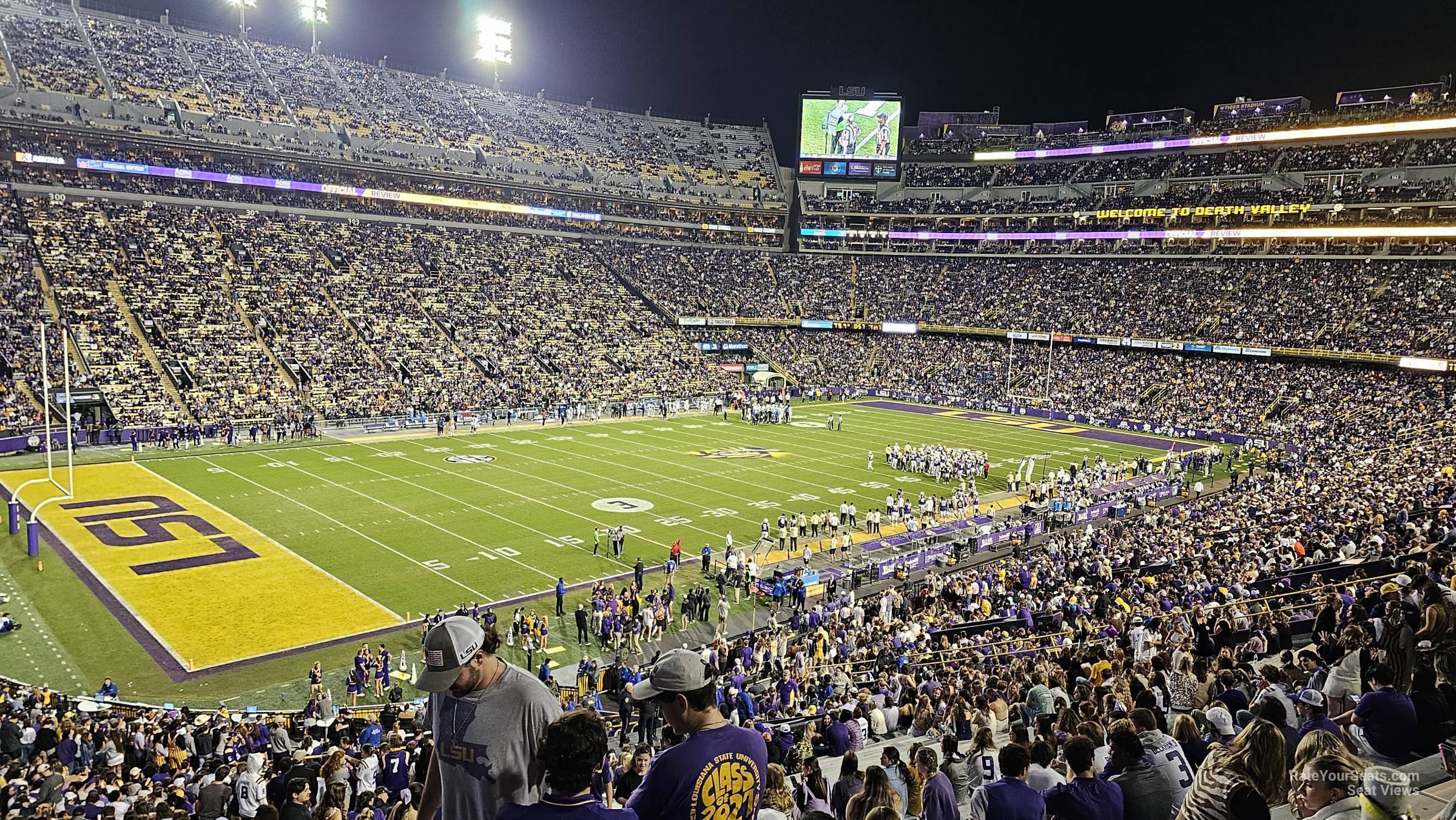 section 224, row 1 seat view  - tiger stadium