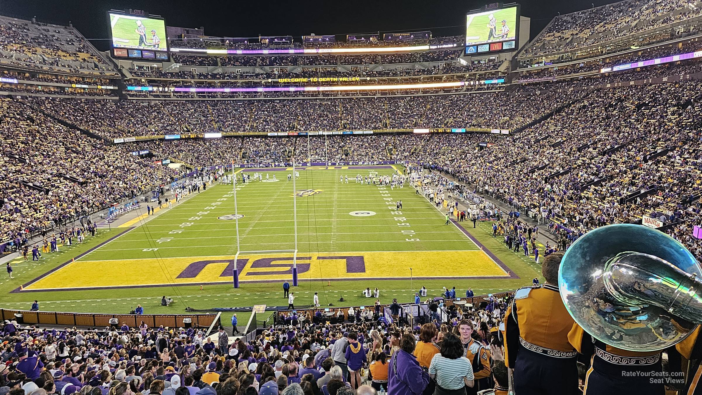 section 232, row 1 seat view  - tiger stadium
