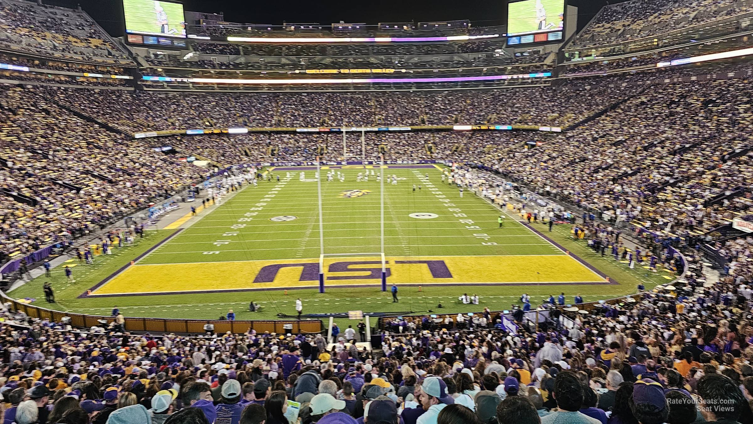 section 233, row 1 seat view  - tiger stadium