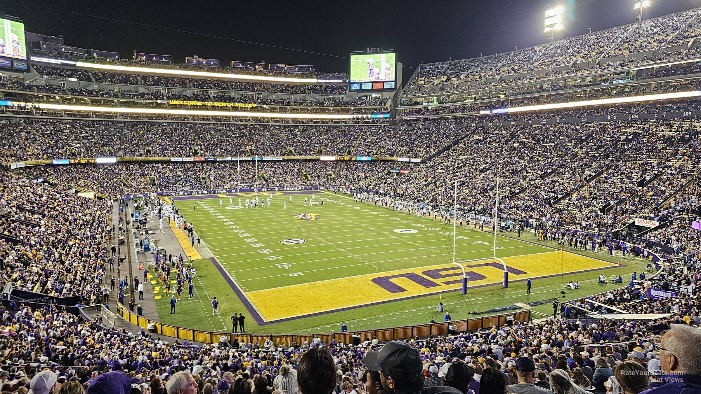 section 237, row 1 seat view  - tiger stadium
