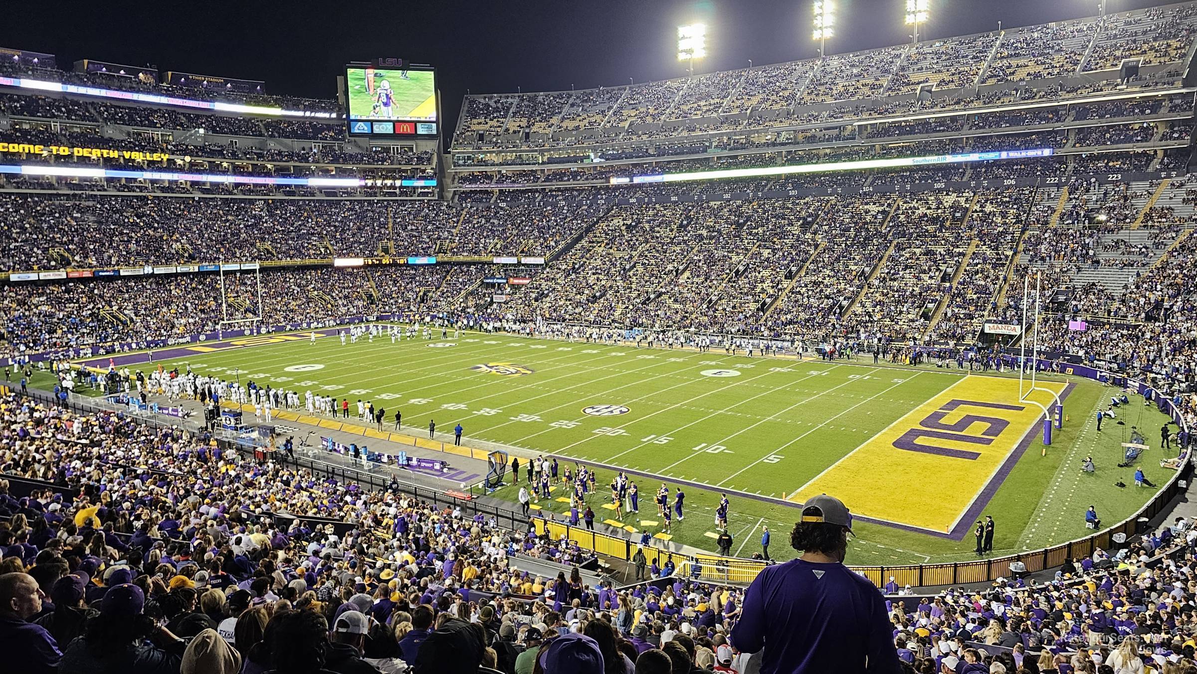 section 242, row 1 seat view  - tiger stadium