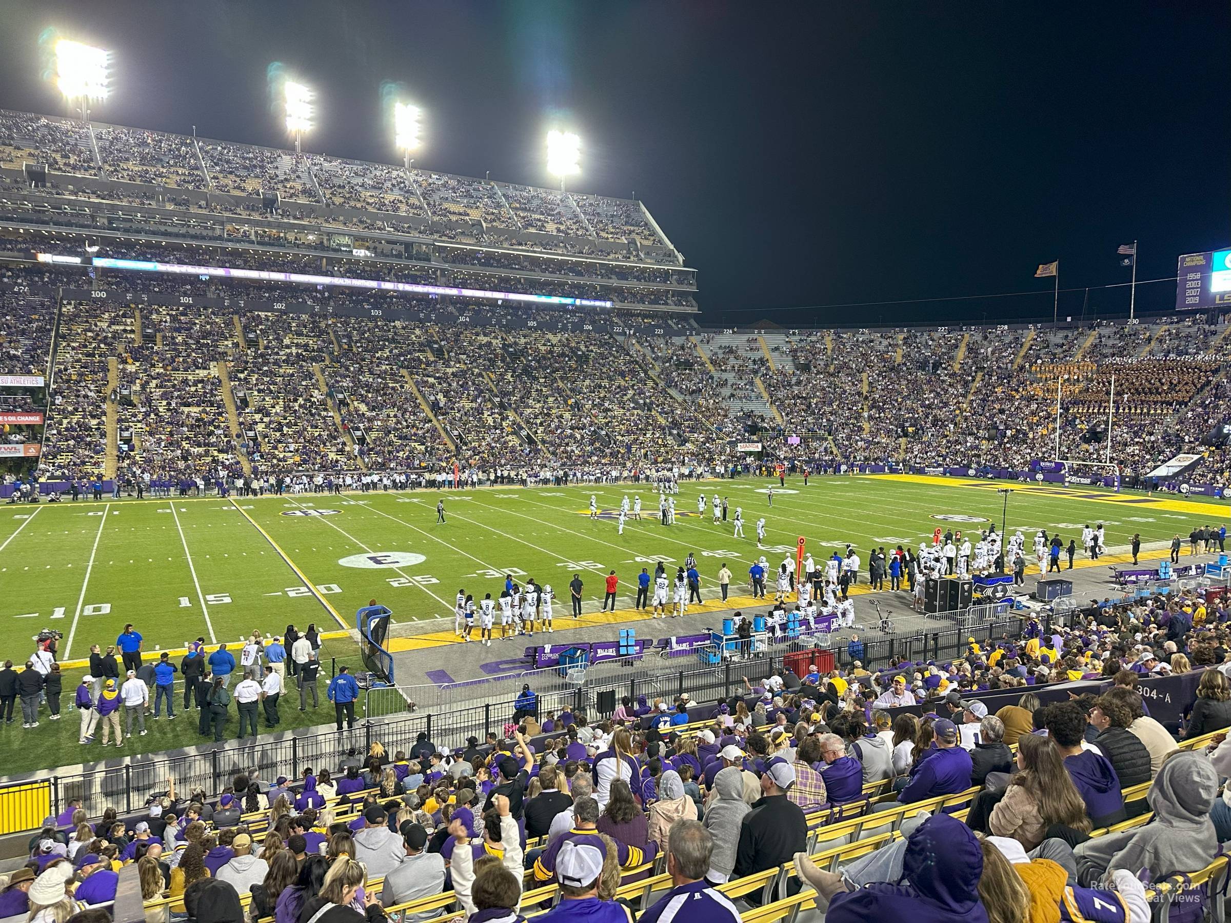section 305, row 23 seat view  - tiger stadium
