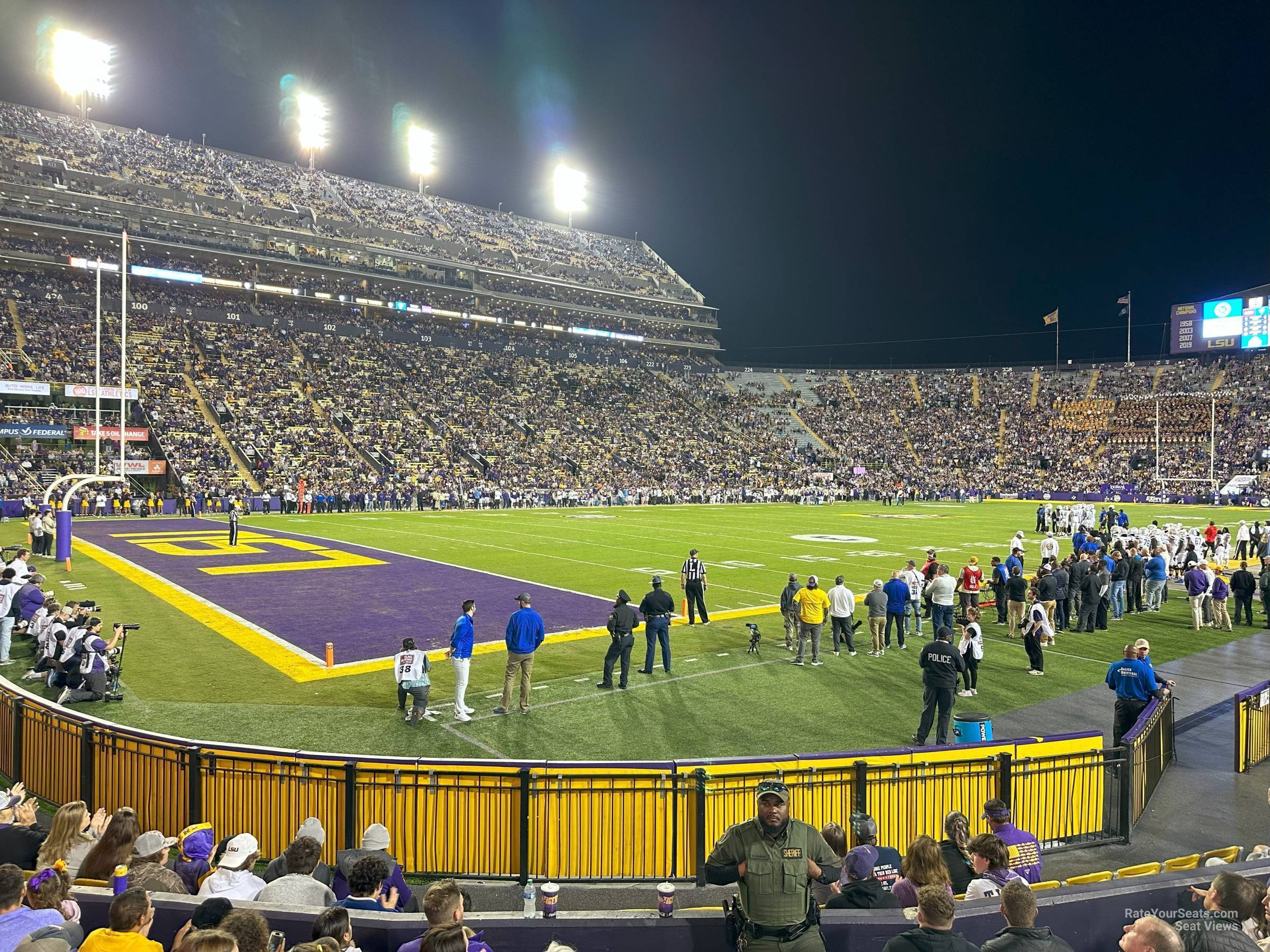 section 402, row 6 seat view  - tiger stadium