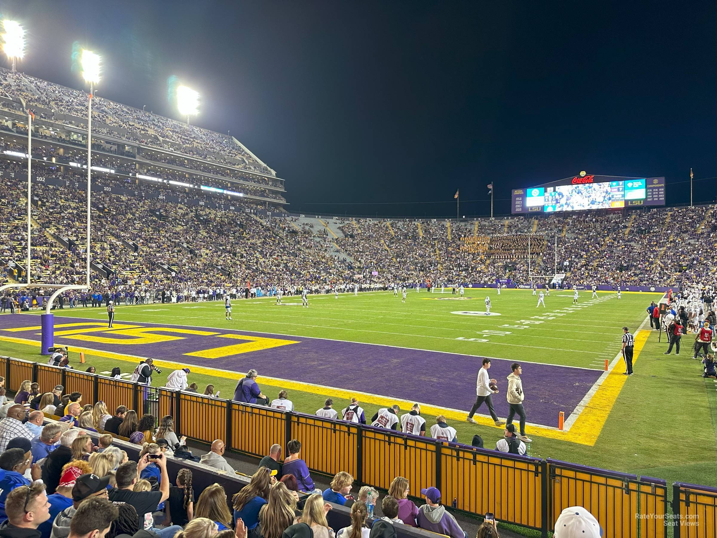 section 404, row 6 seat view  - tiger stadium
