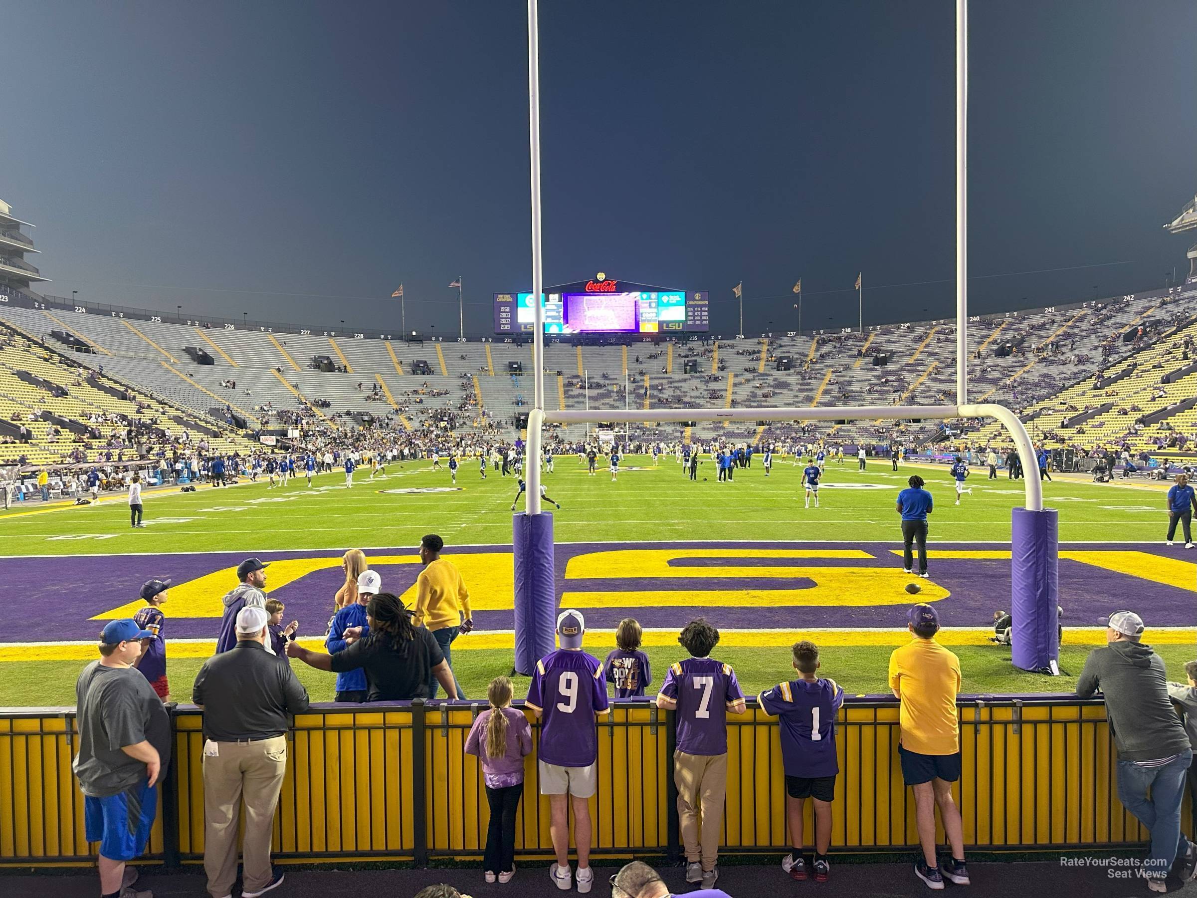 section 405, row 4 seat view  - tiger stadium