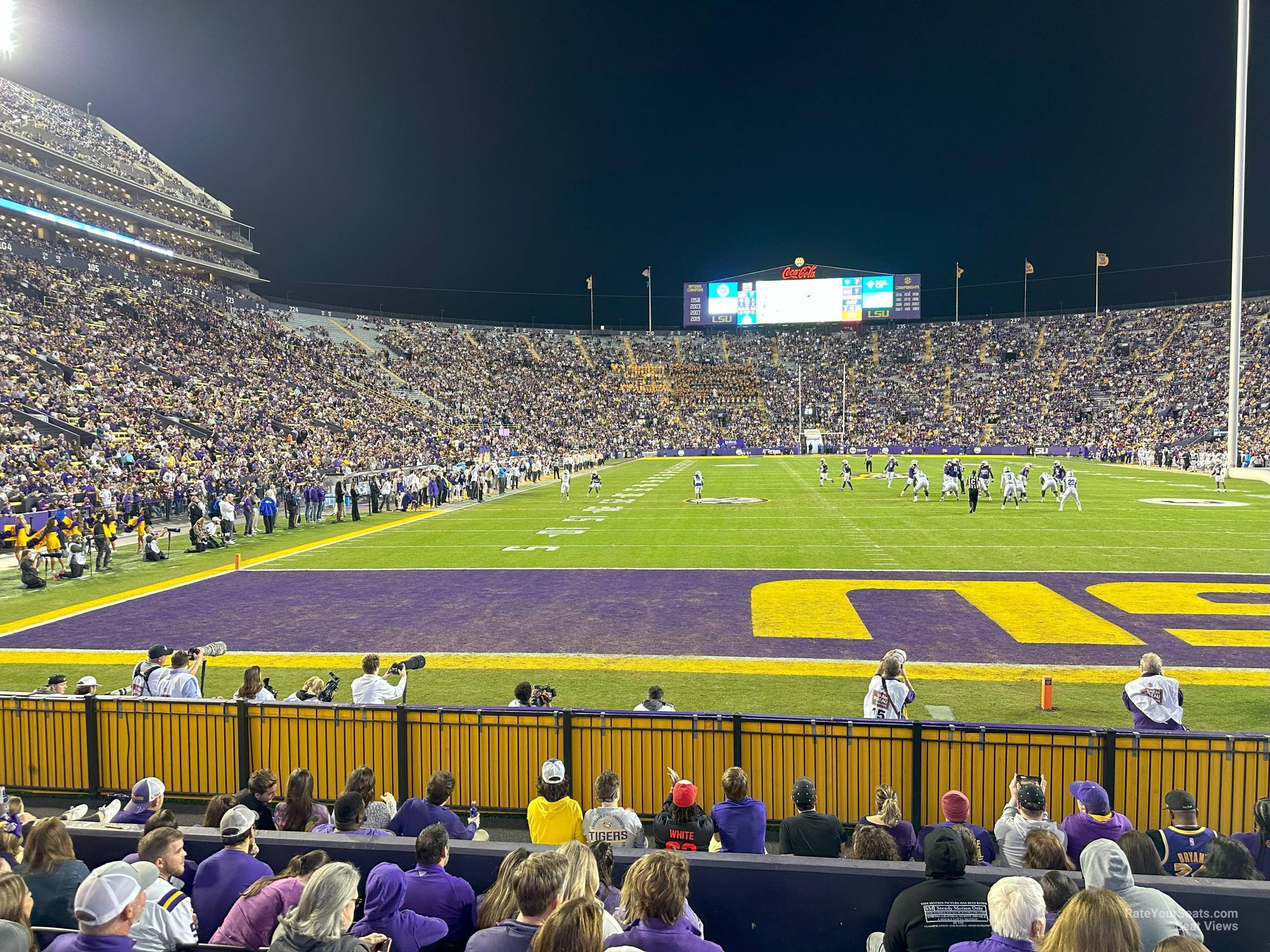 section 406, row 6 seat view  - tiger stadium