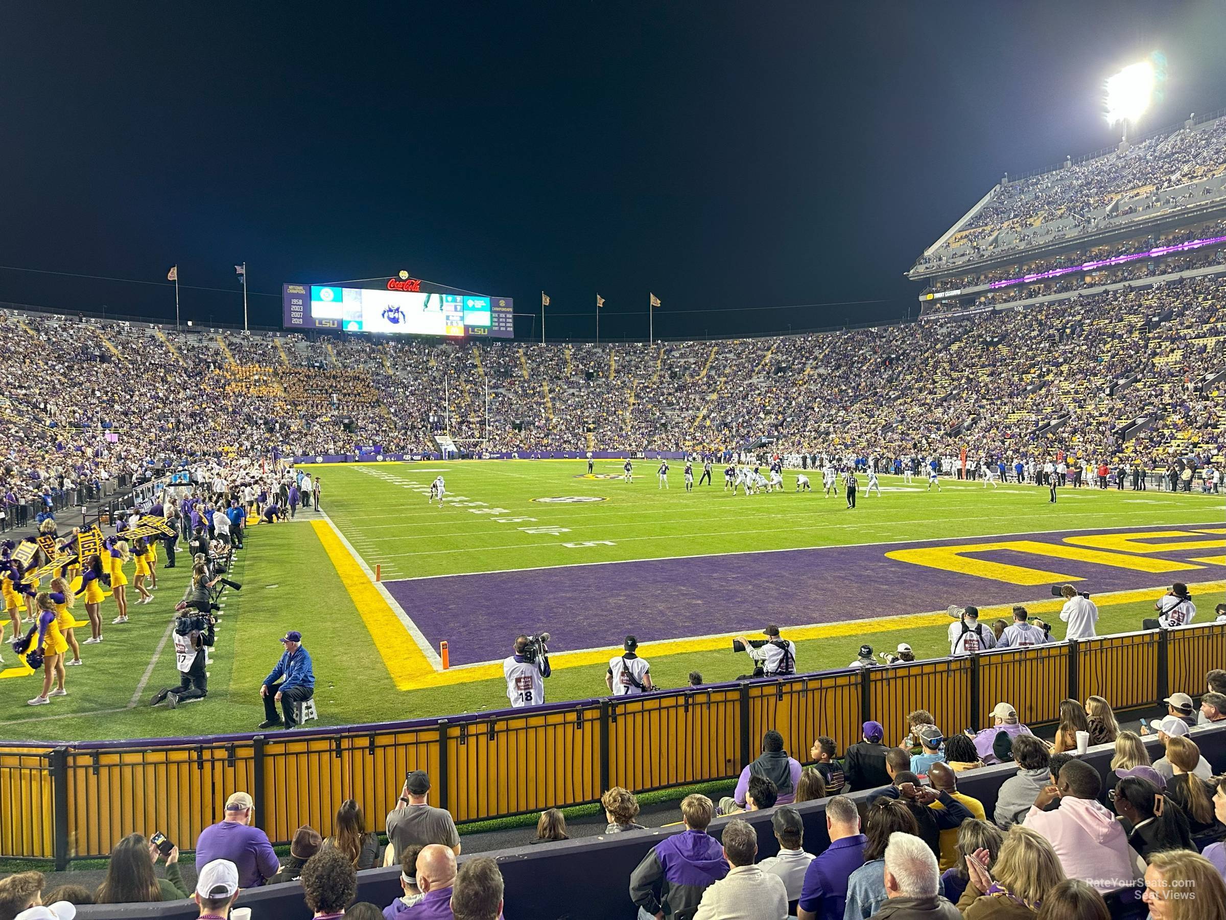 section 407, row 6 seat view  - tiger stadium