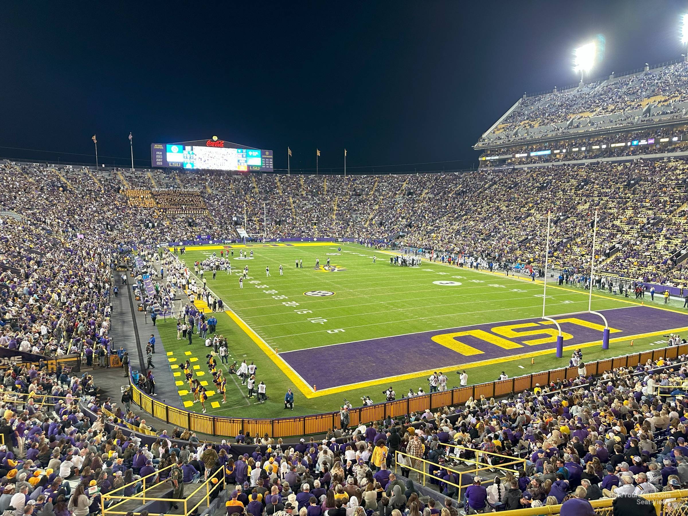 section 419, row 5 seat view  - tiger stadium