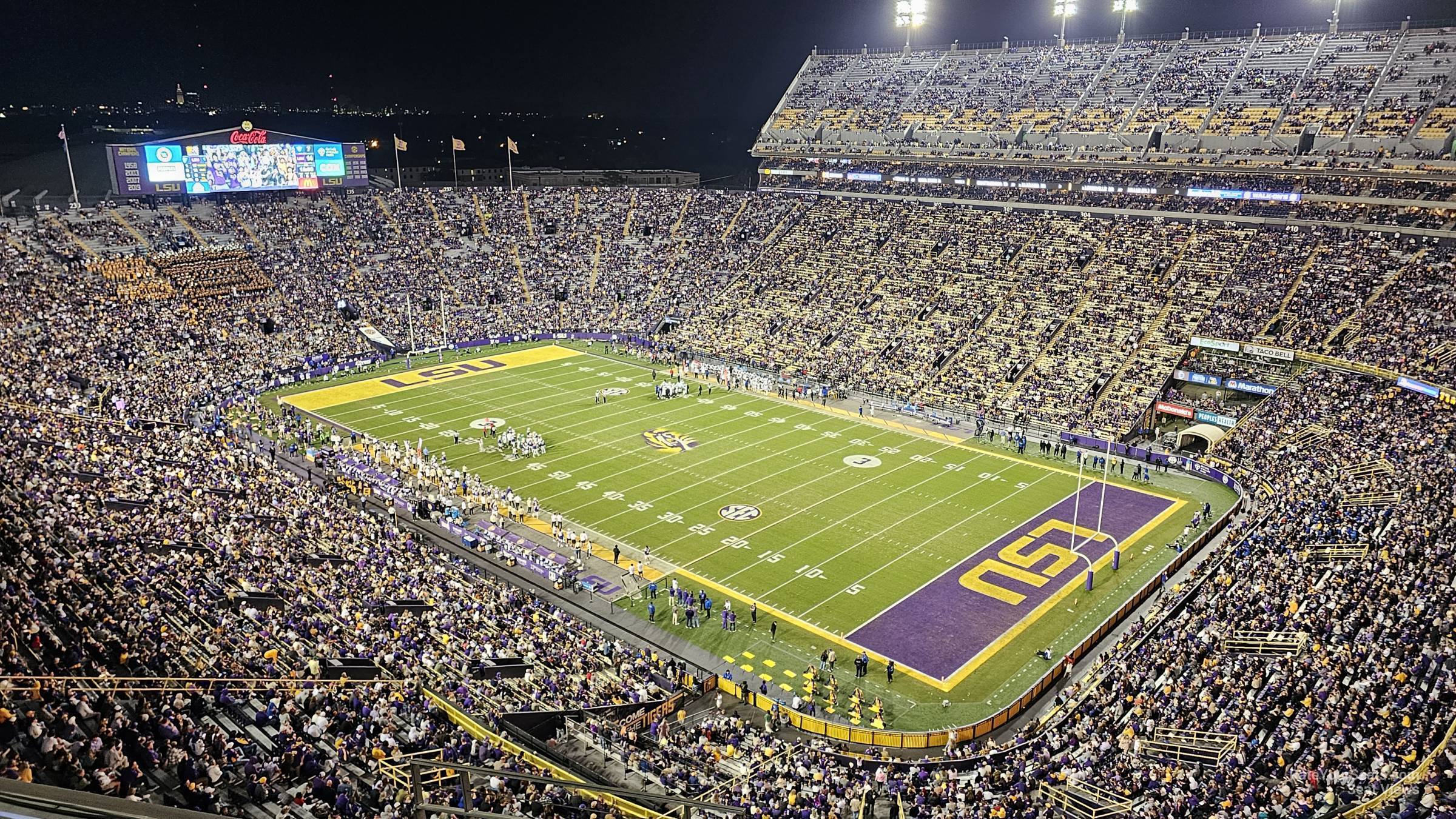 section 510, row 4 seat view  - tiger stadium