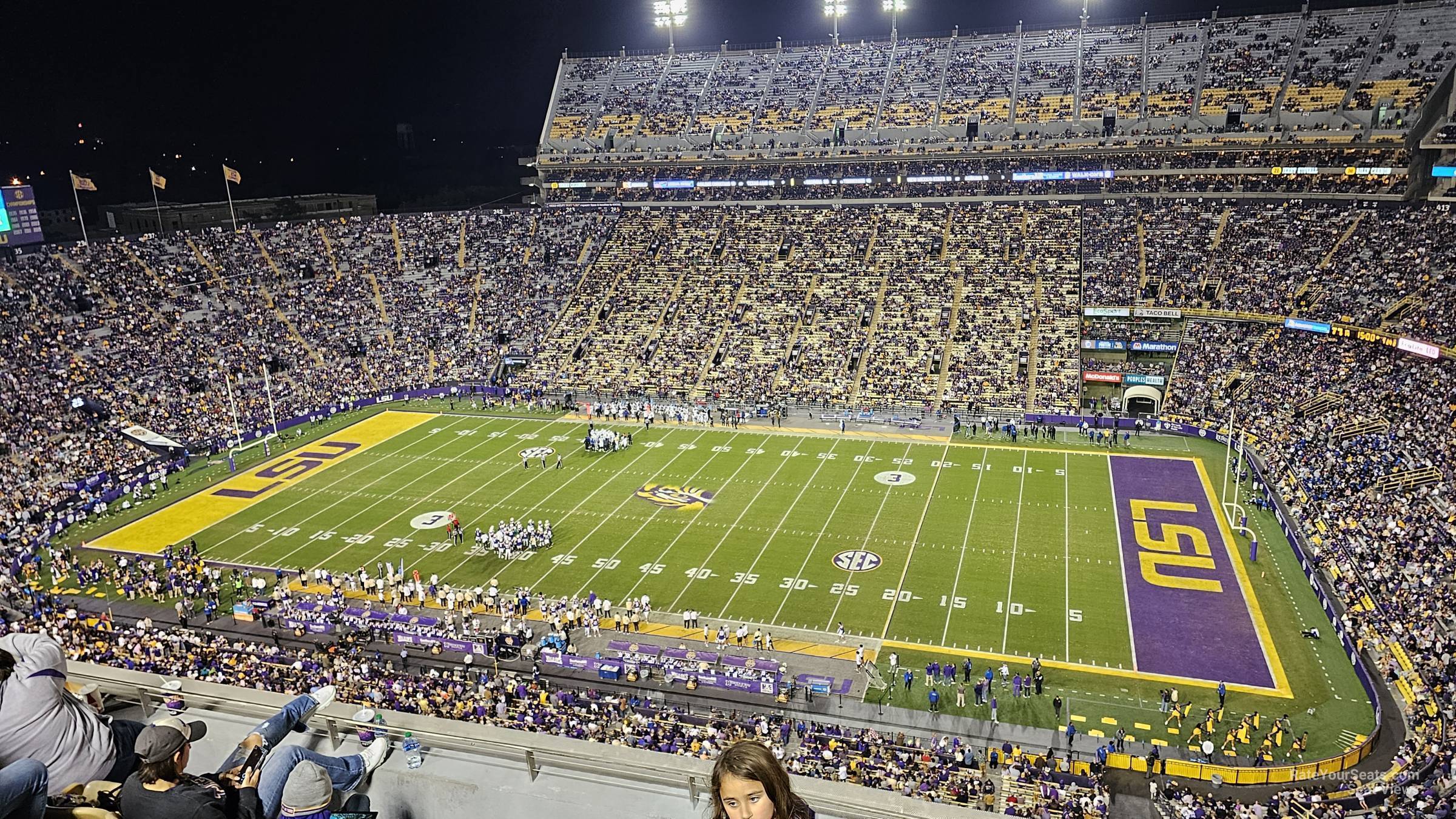 section 514, row 4 seat view  - tiger stadium