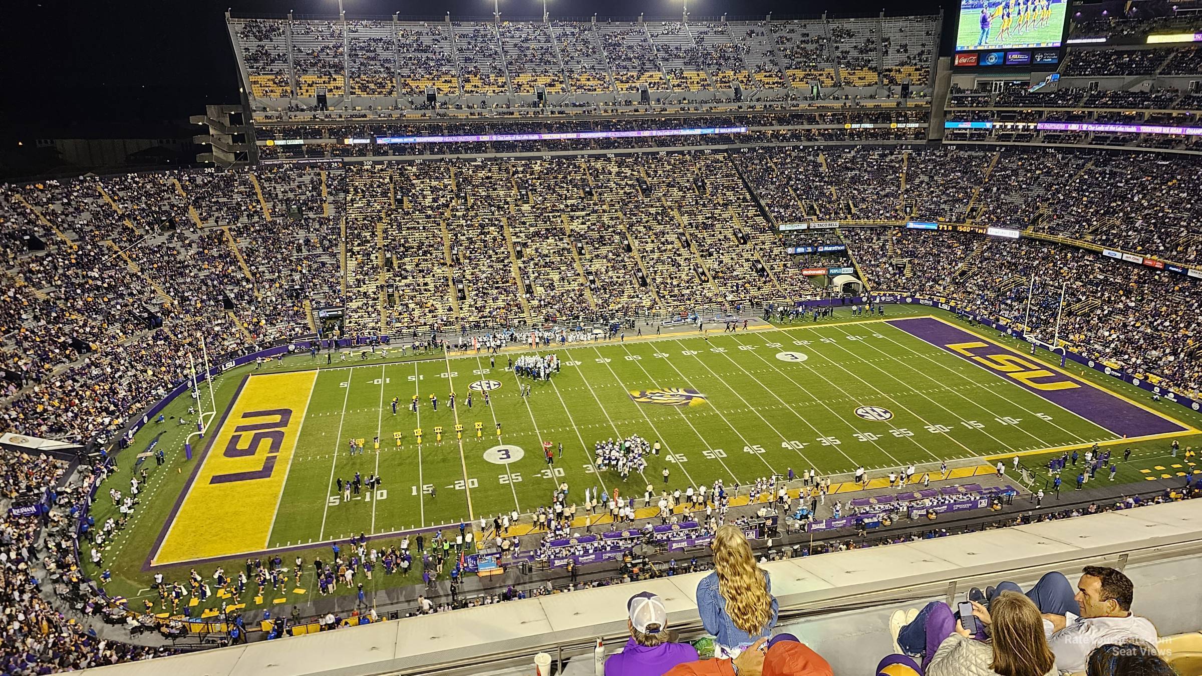 section 518, row 4 seat view  - tiger stadium