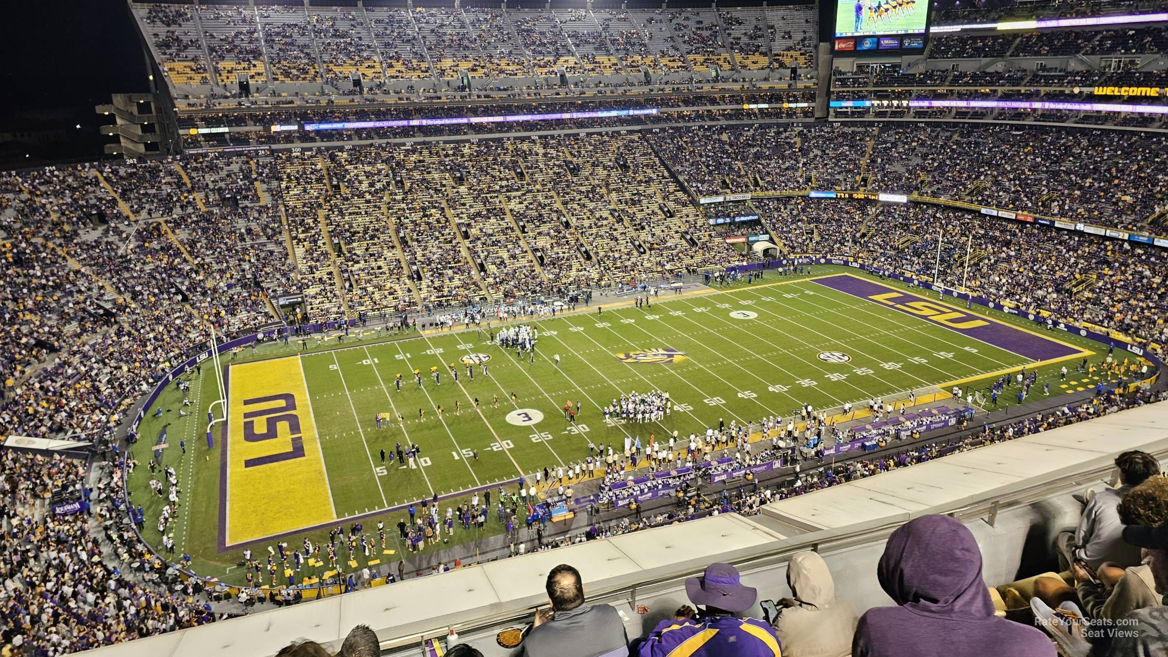 section 519, row 4 seat view  - tiger stadium