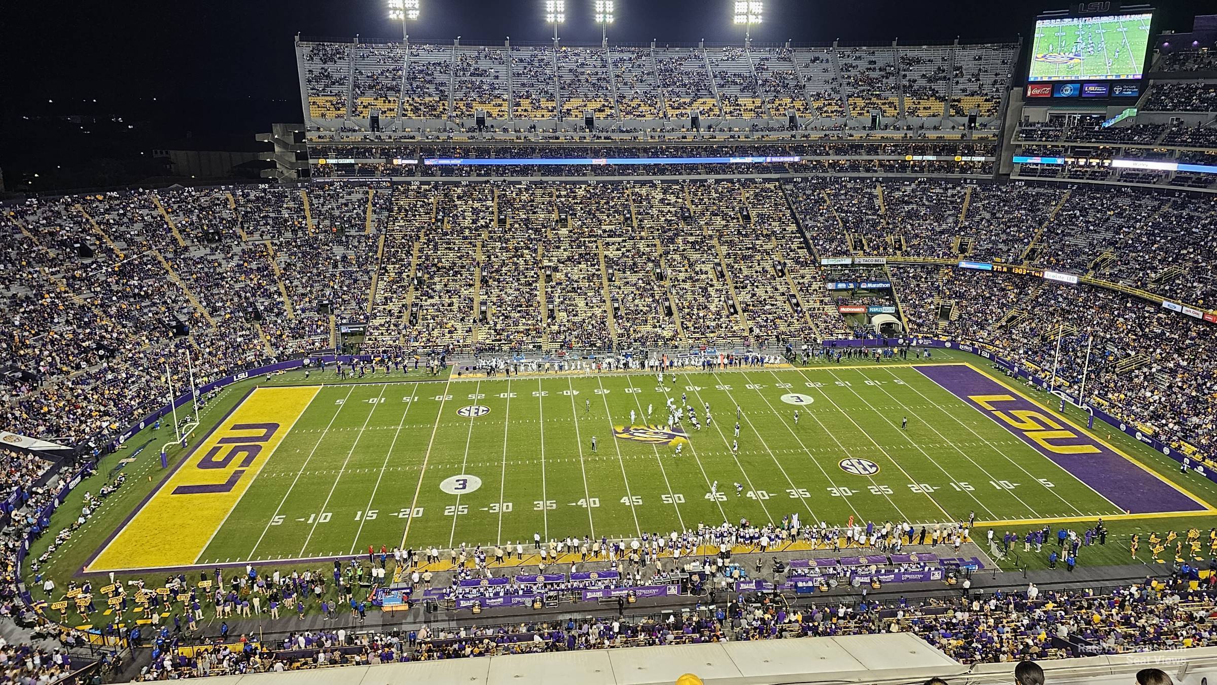 section 616, row 1 seat view  - tiger stadium