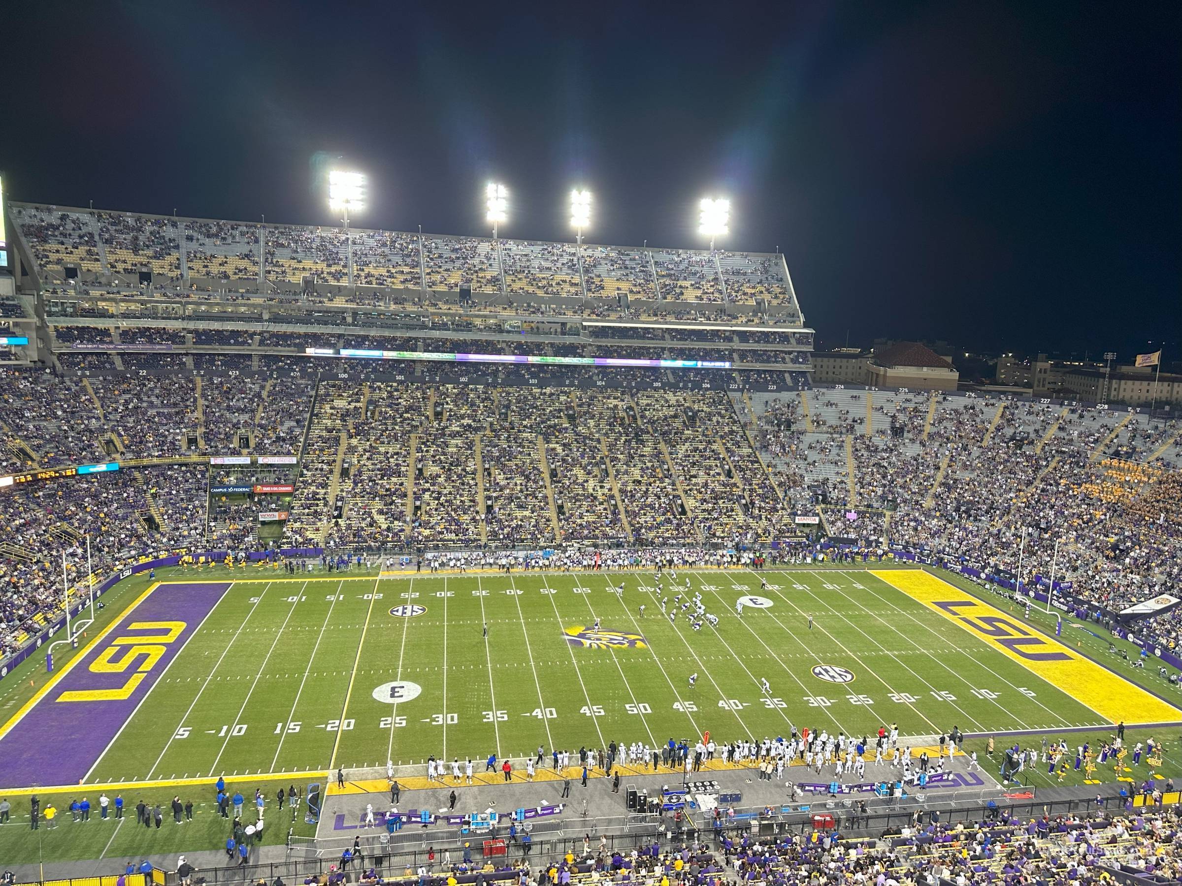 section 637, row d seat view  - tiger stadium