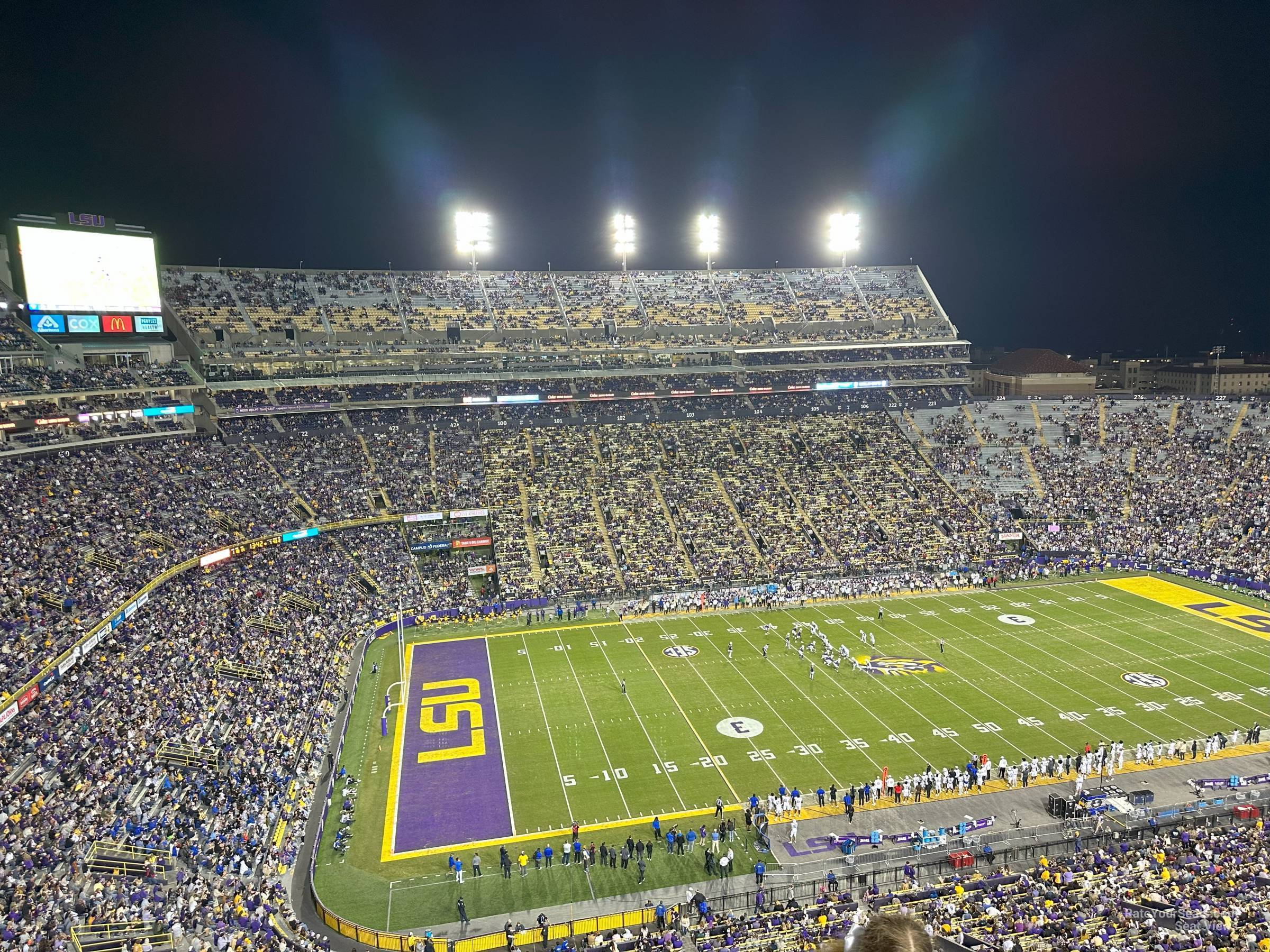 section 640, row d seat view  - tiger stadium