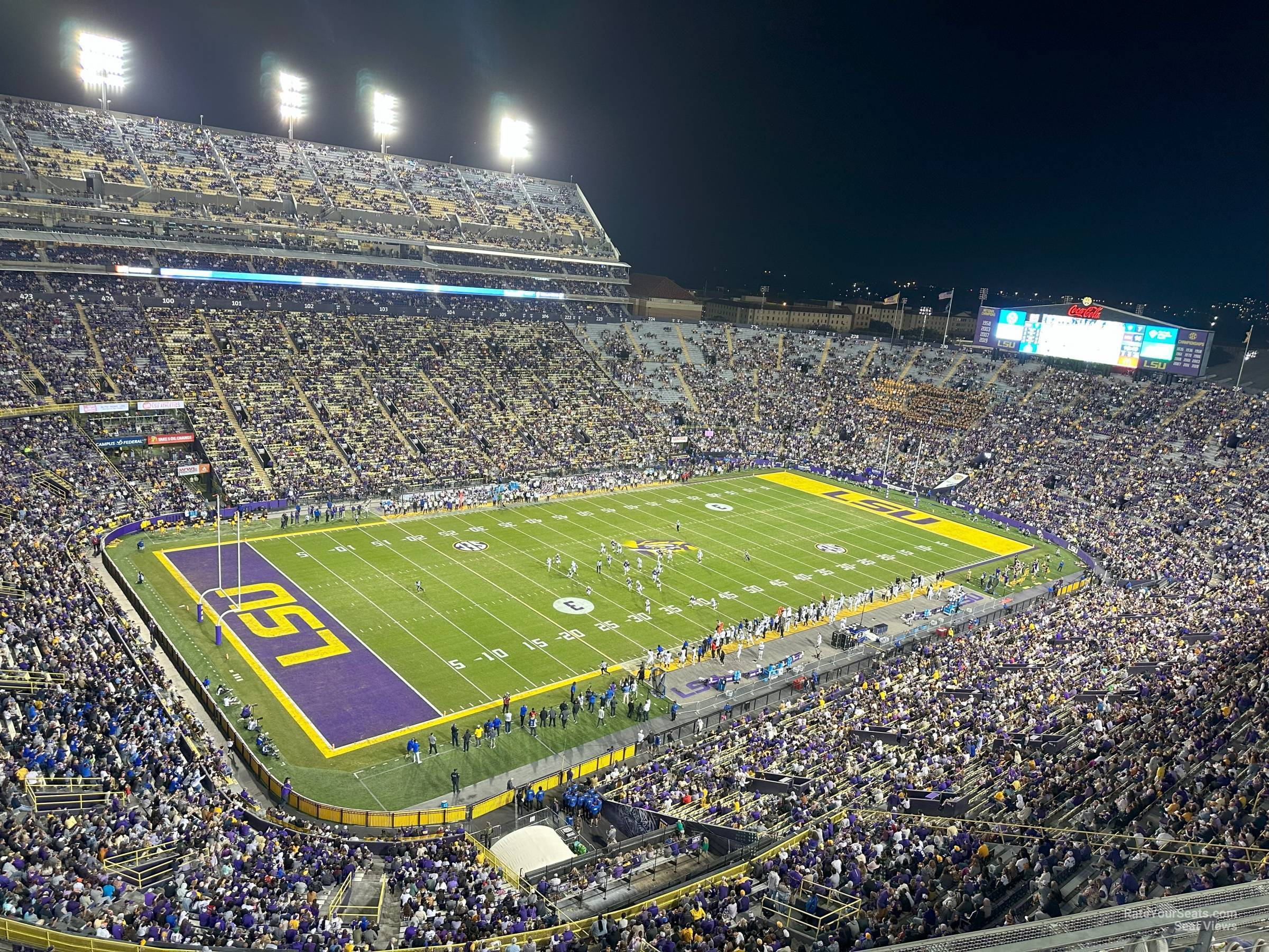 section 642, row d seat view  - tiger stadium