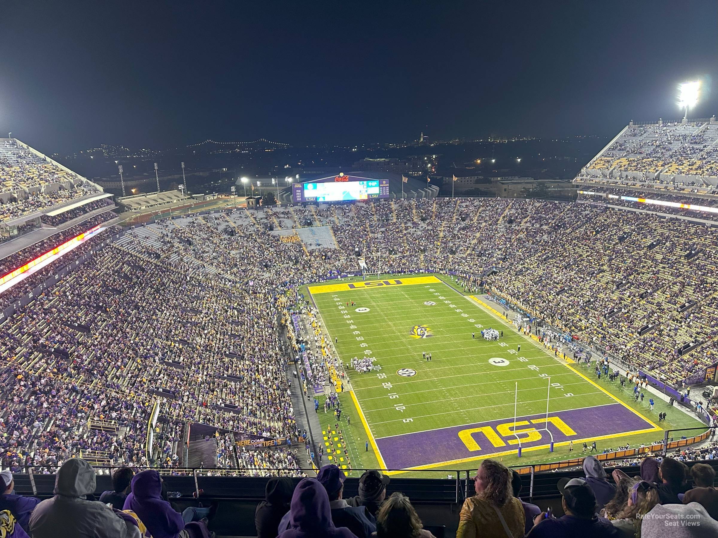 section 657, row 6 seat view  - tiger stadium