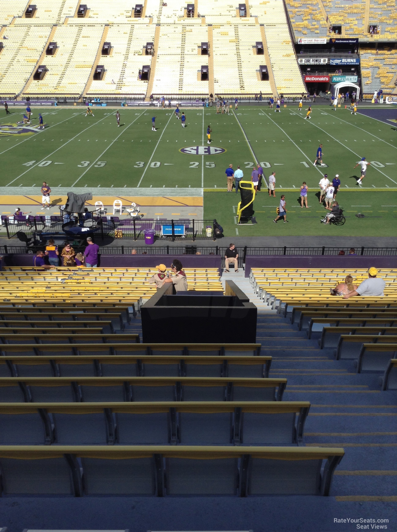 Deep in the bowels of Tiger Stadium, View of the dark and d…