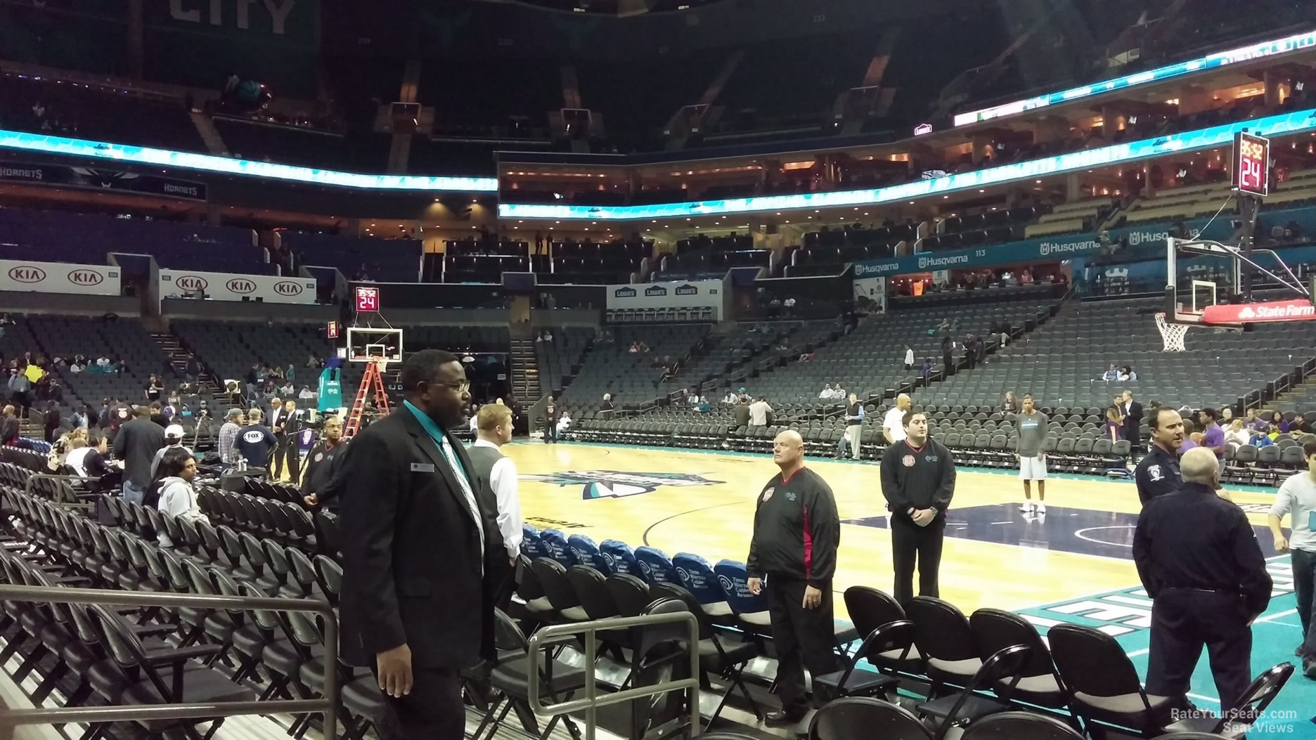 section 103, row d seat view  for basketball - spectrum center