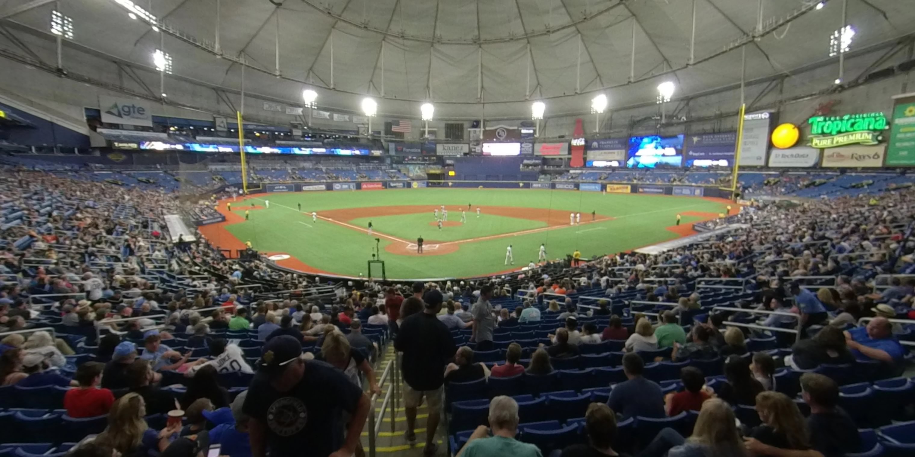 section 104 panoramic seat view  for baseball - tropicana field