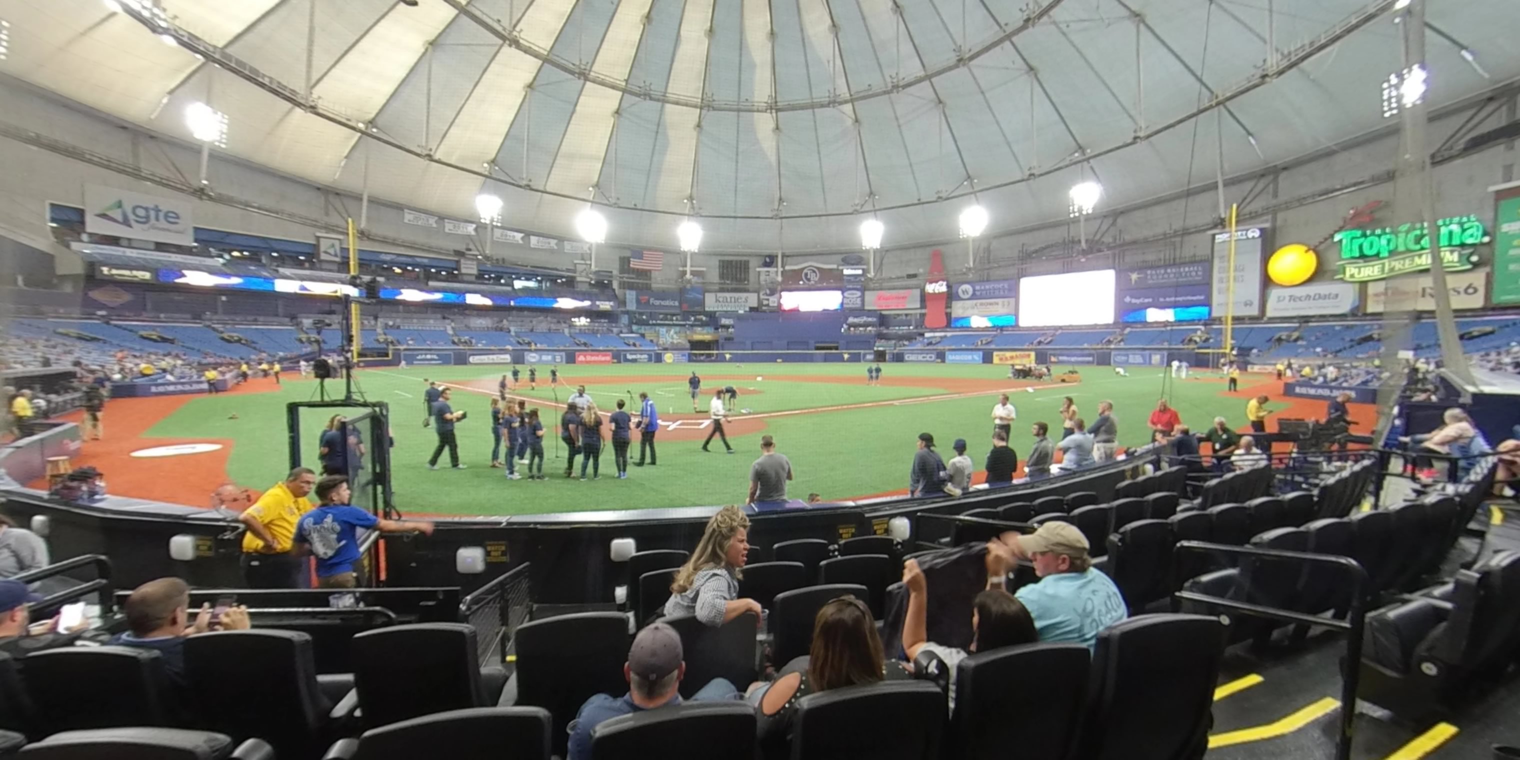 section 104 panoramic seat view  for baseball - tropicana field