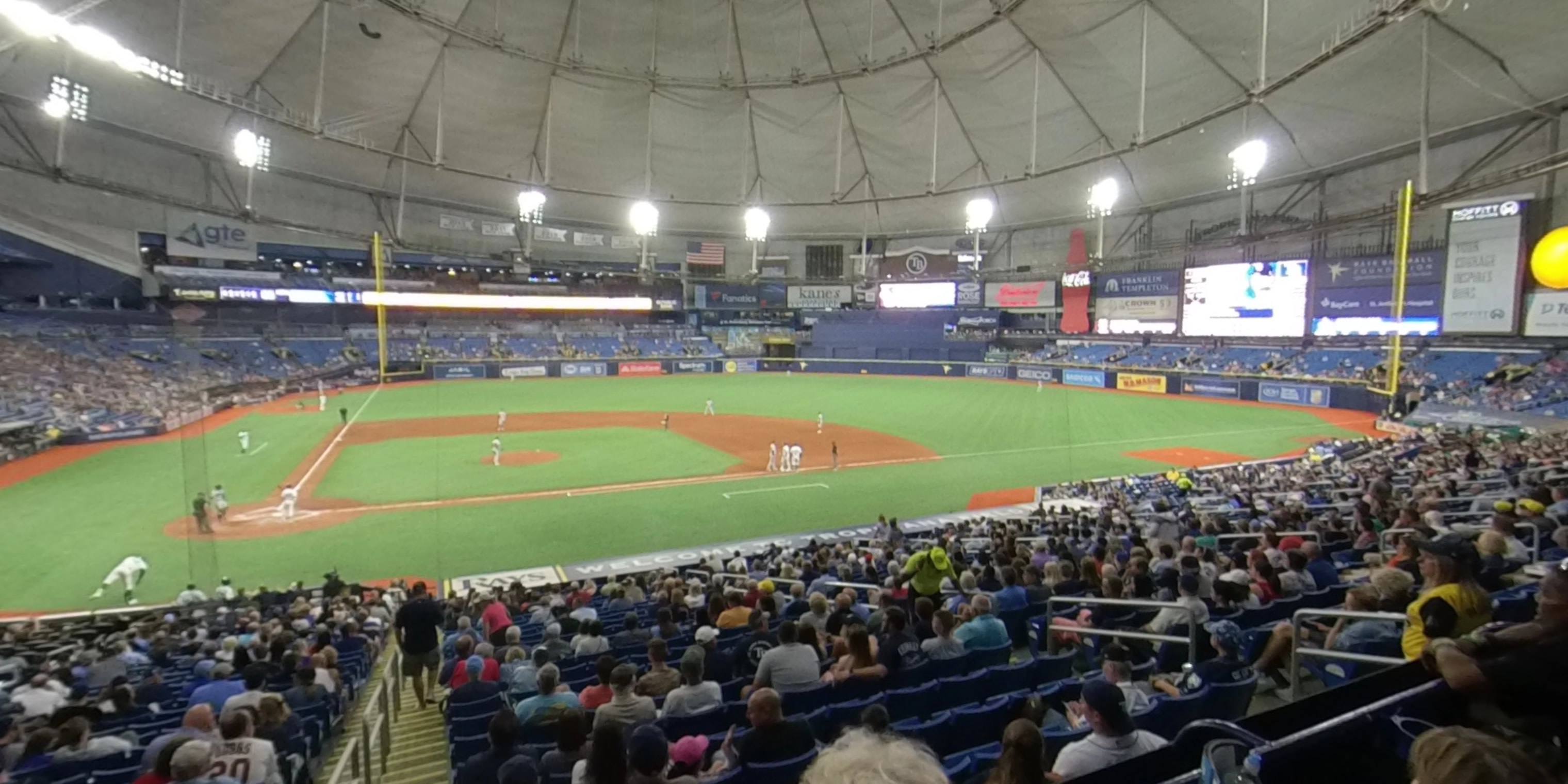section 112 panoramic seat view  for baseball - tropicana field