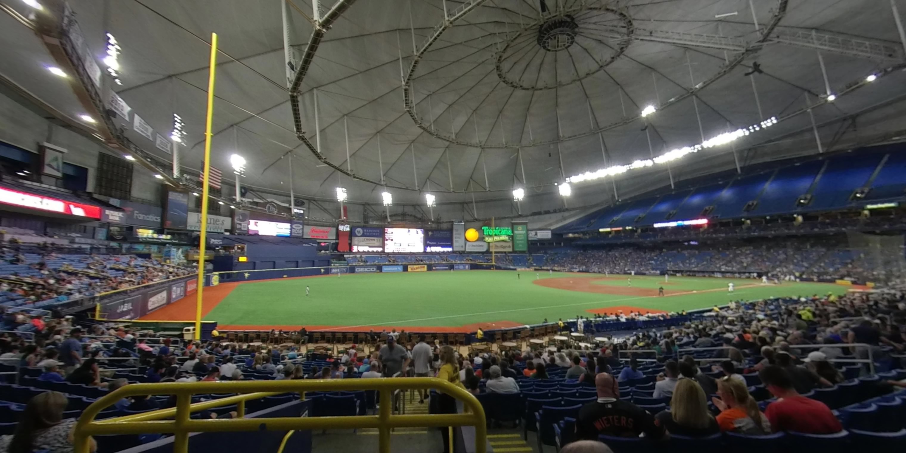 section 133 panoramic seat view  for baseball - tropicana field